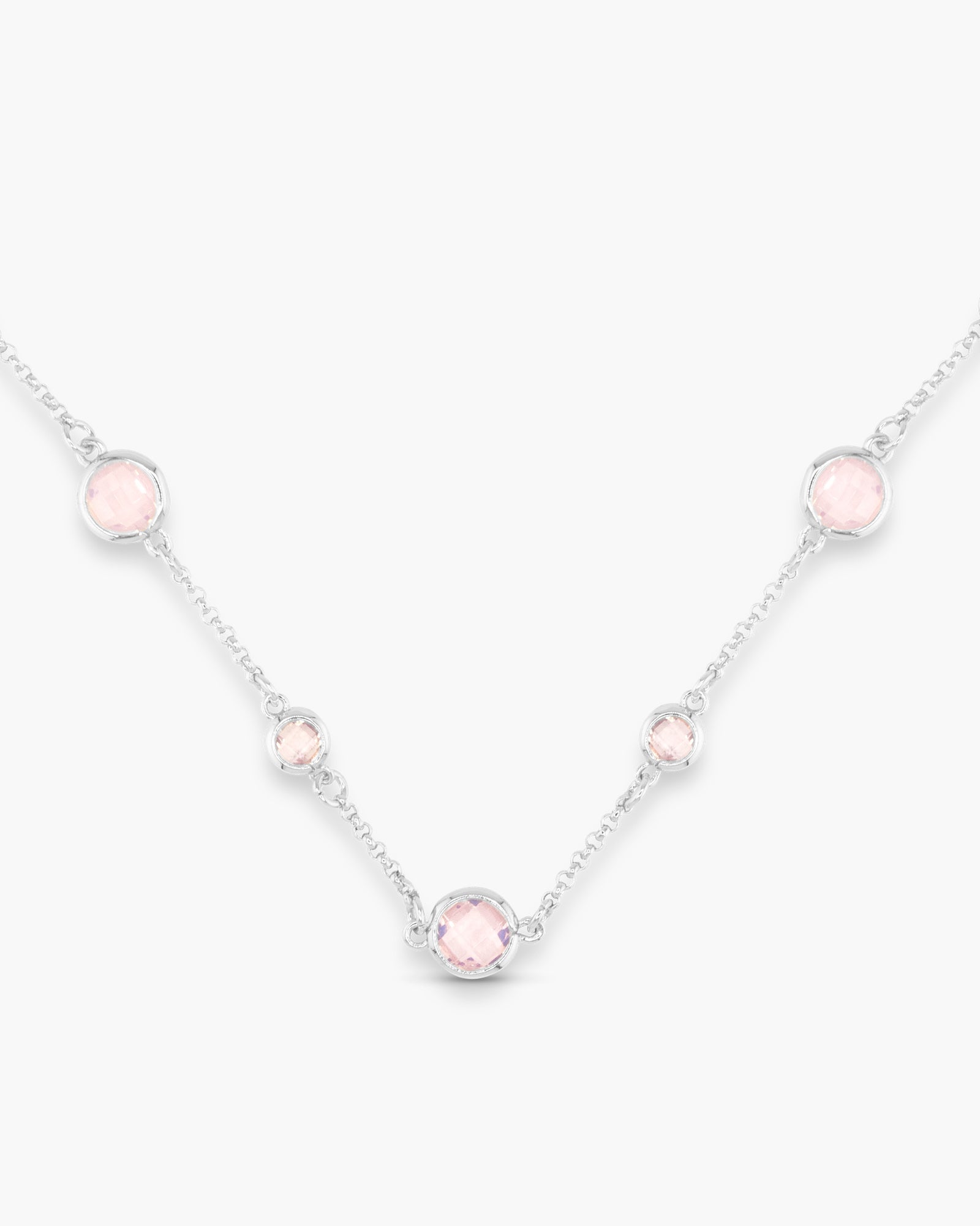 Faceted CZ Necklace
