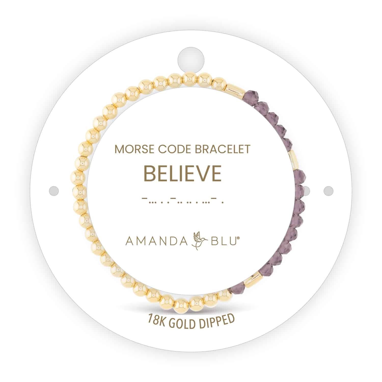 Gold Morse Code Bracelet