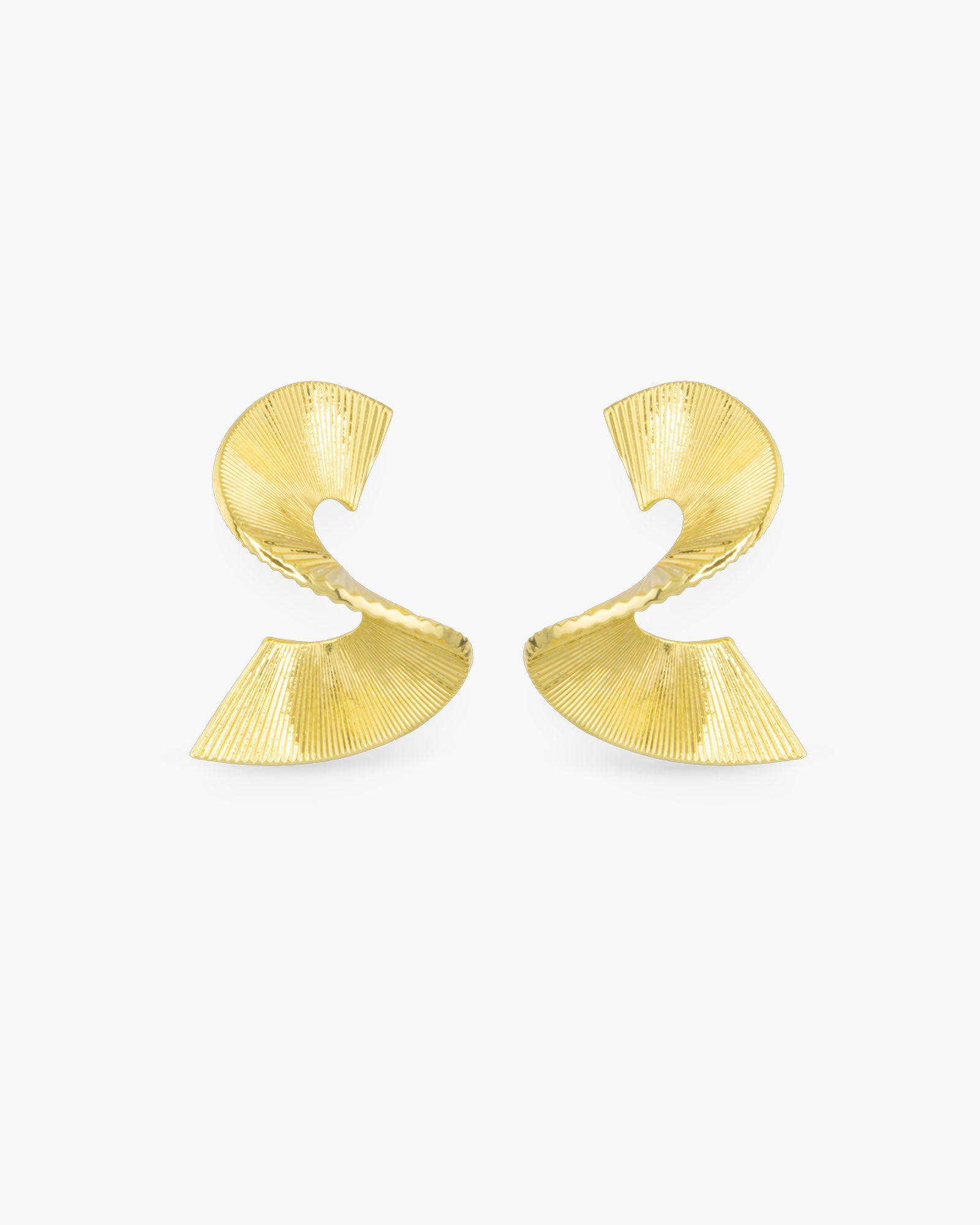 Gold Polished Regan Earrings