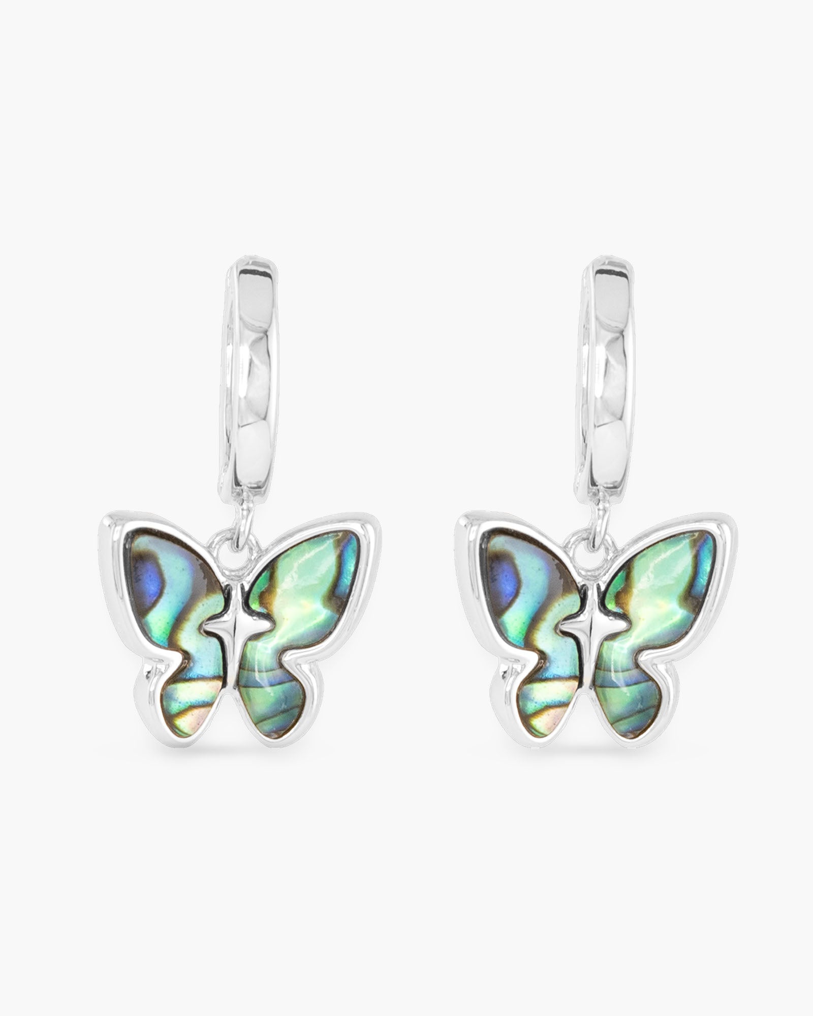 Abalone Butterfly Earrings