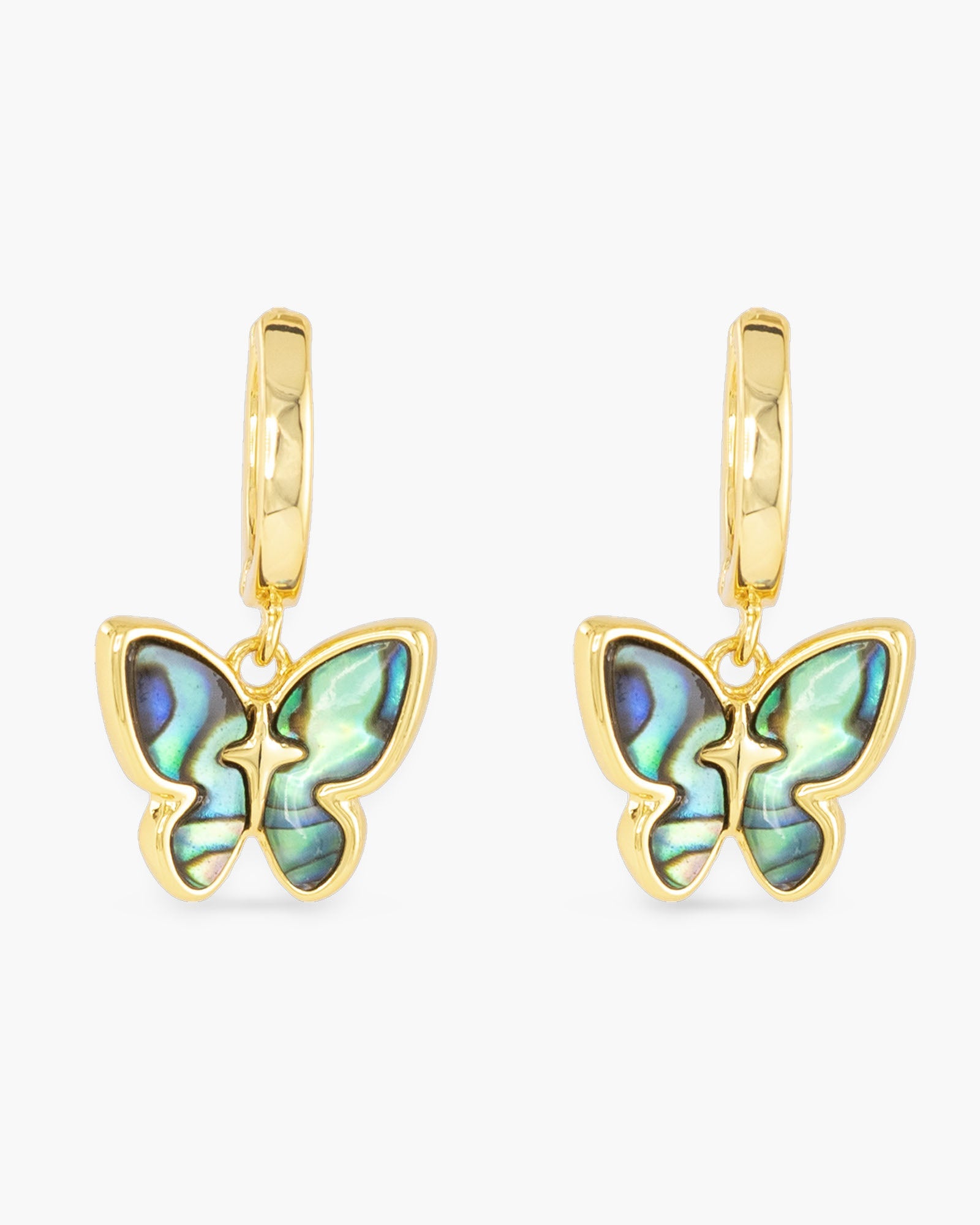 Abalone Butterfly Earrings