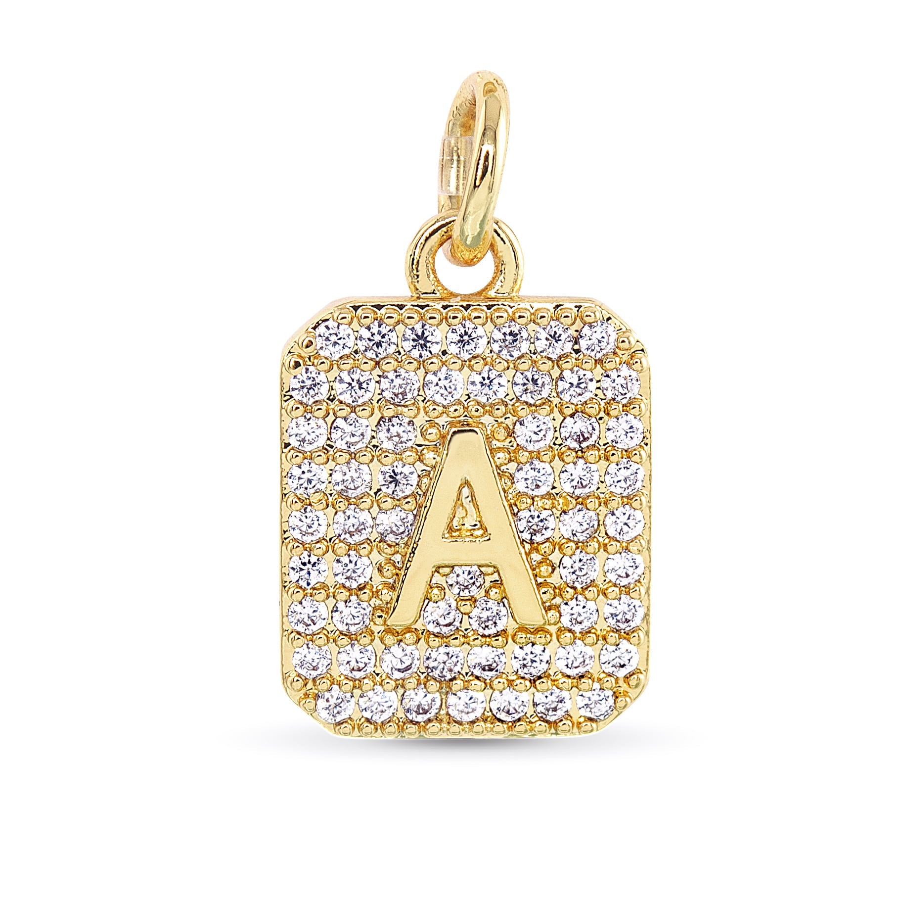 Initial CZ Charms | 18 Letters | Blu Charm Collection