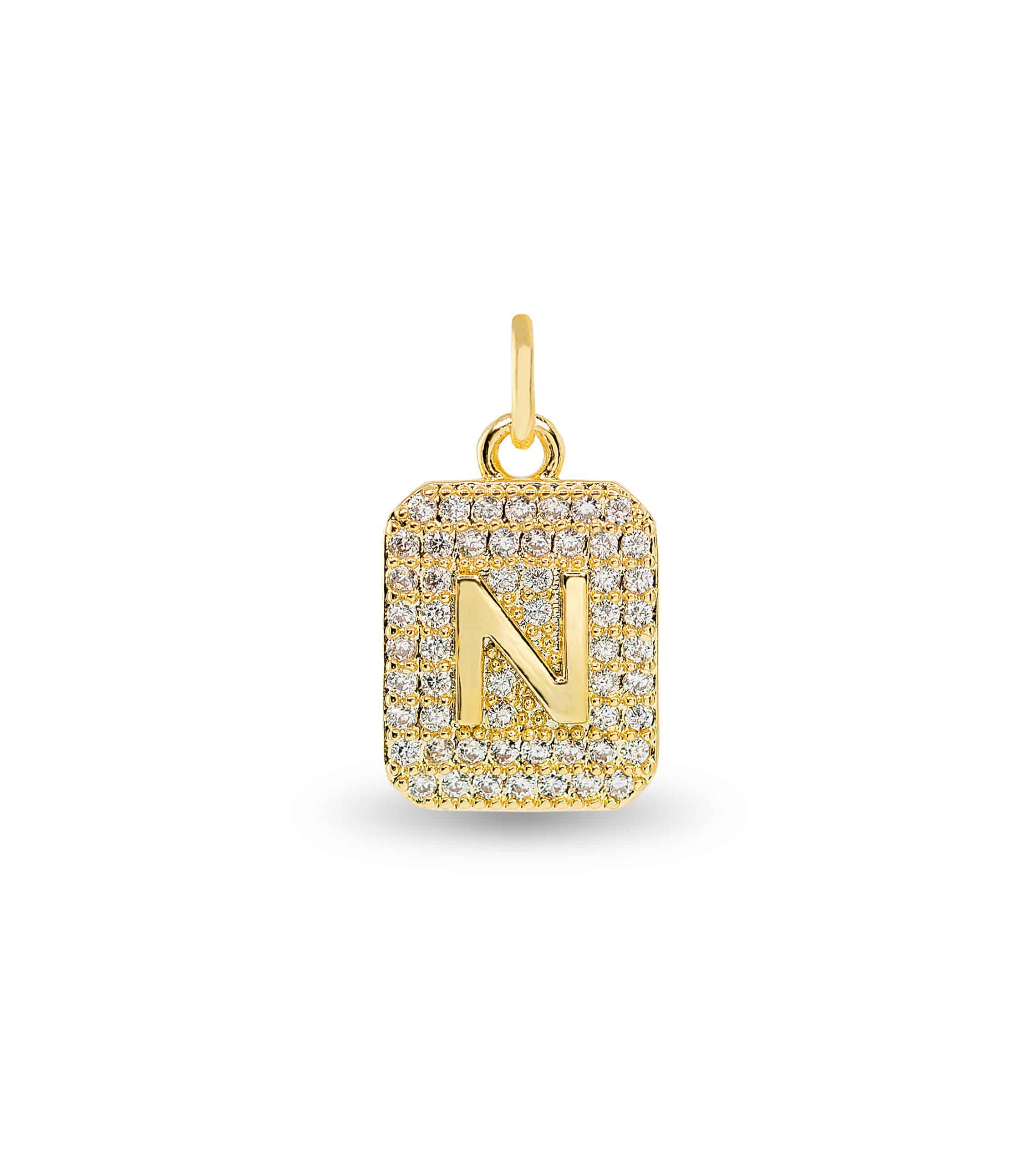Initial CZ Charms | 18 Letters | Blu Charm Collection