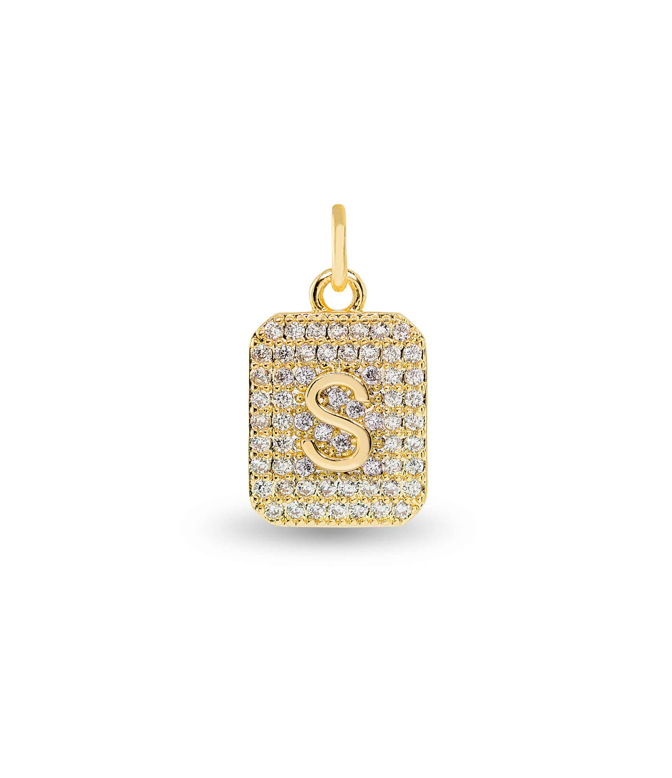 Initial CZ Charms | 18 Letters | Blu Charm Collection