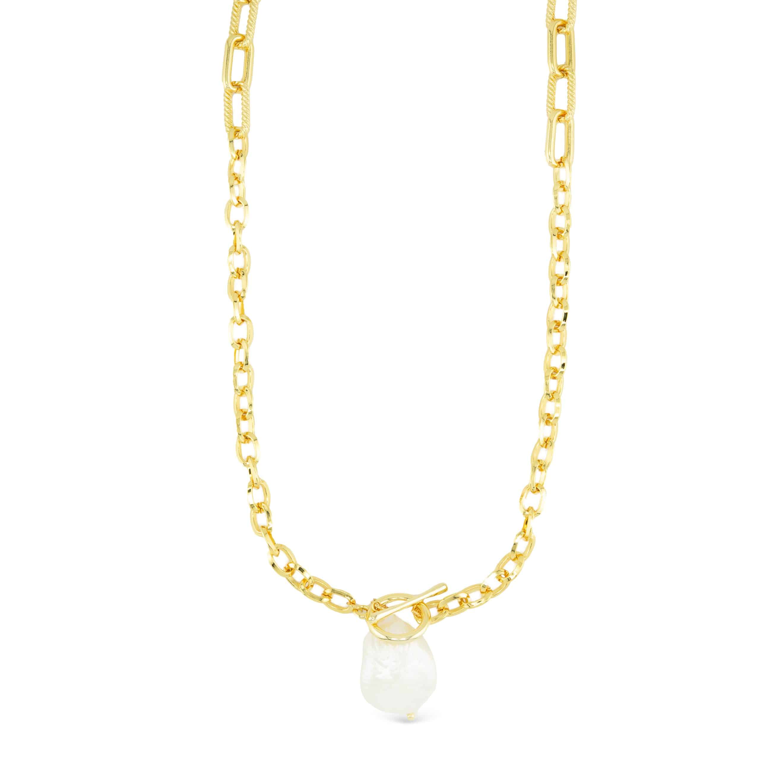 Sparkling Pearl Link Essentials Necklace