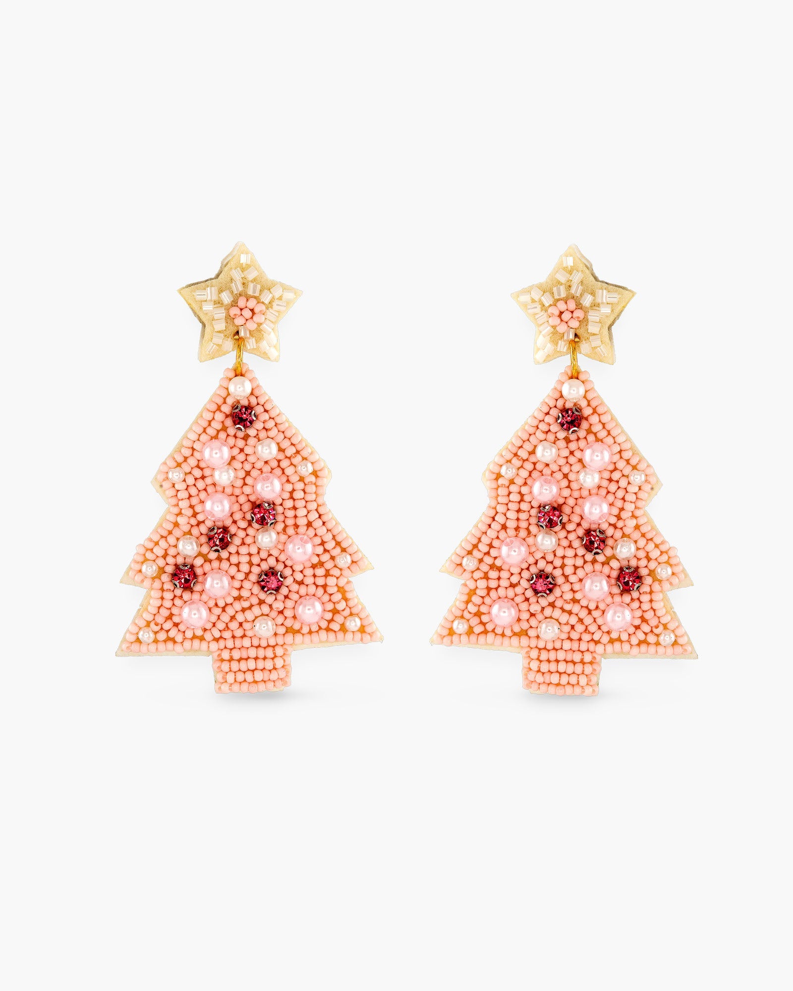 Beaded Christmas Earrings