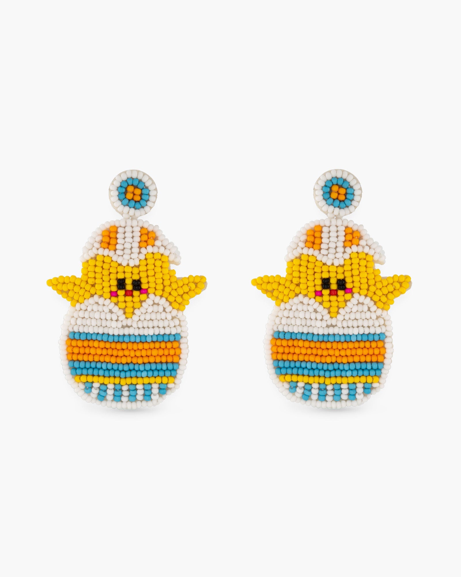 Beaded Easter Earrings