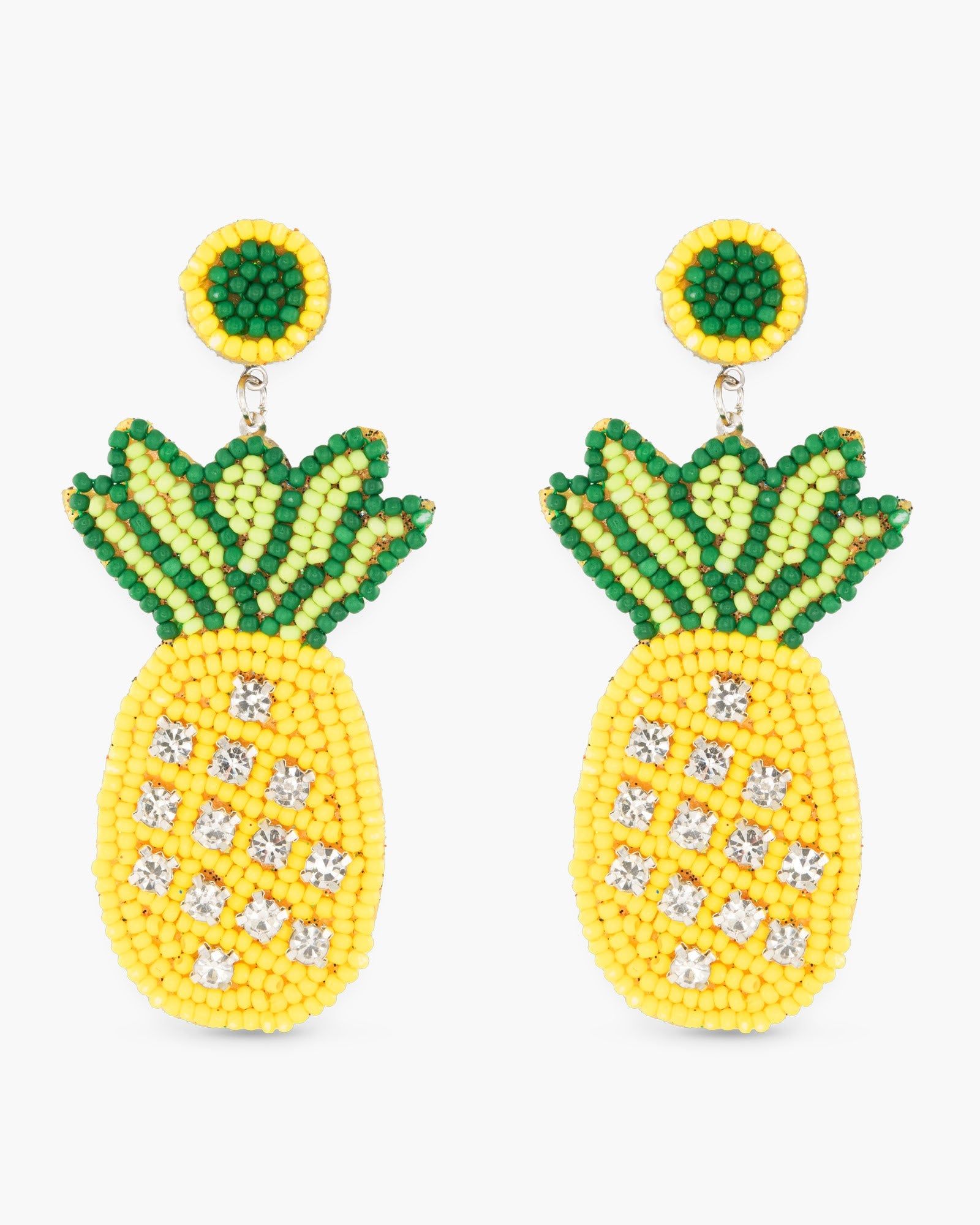 Beaded Pineapple Earrings