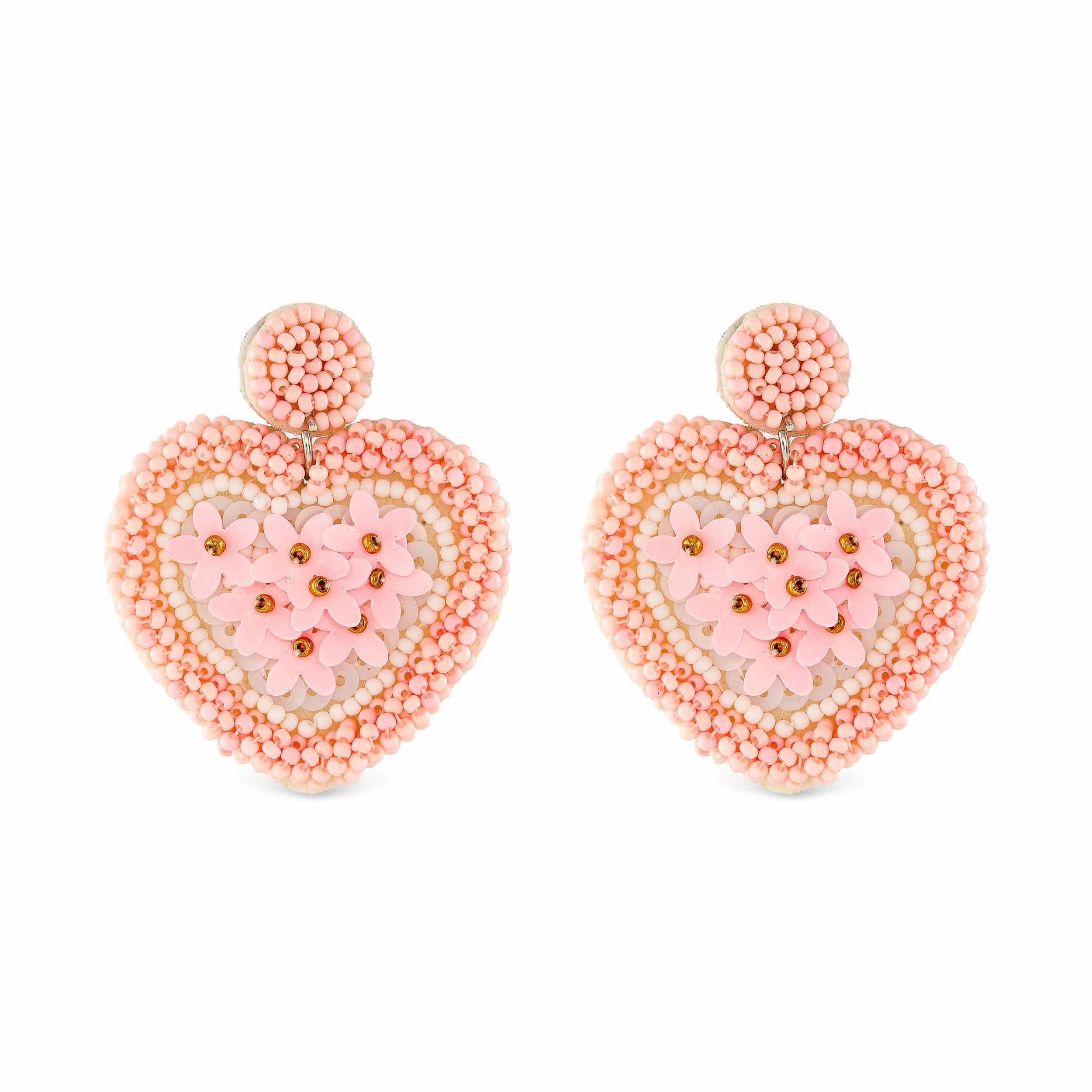 Beaded Valentine's Day Earrings