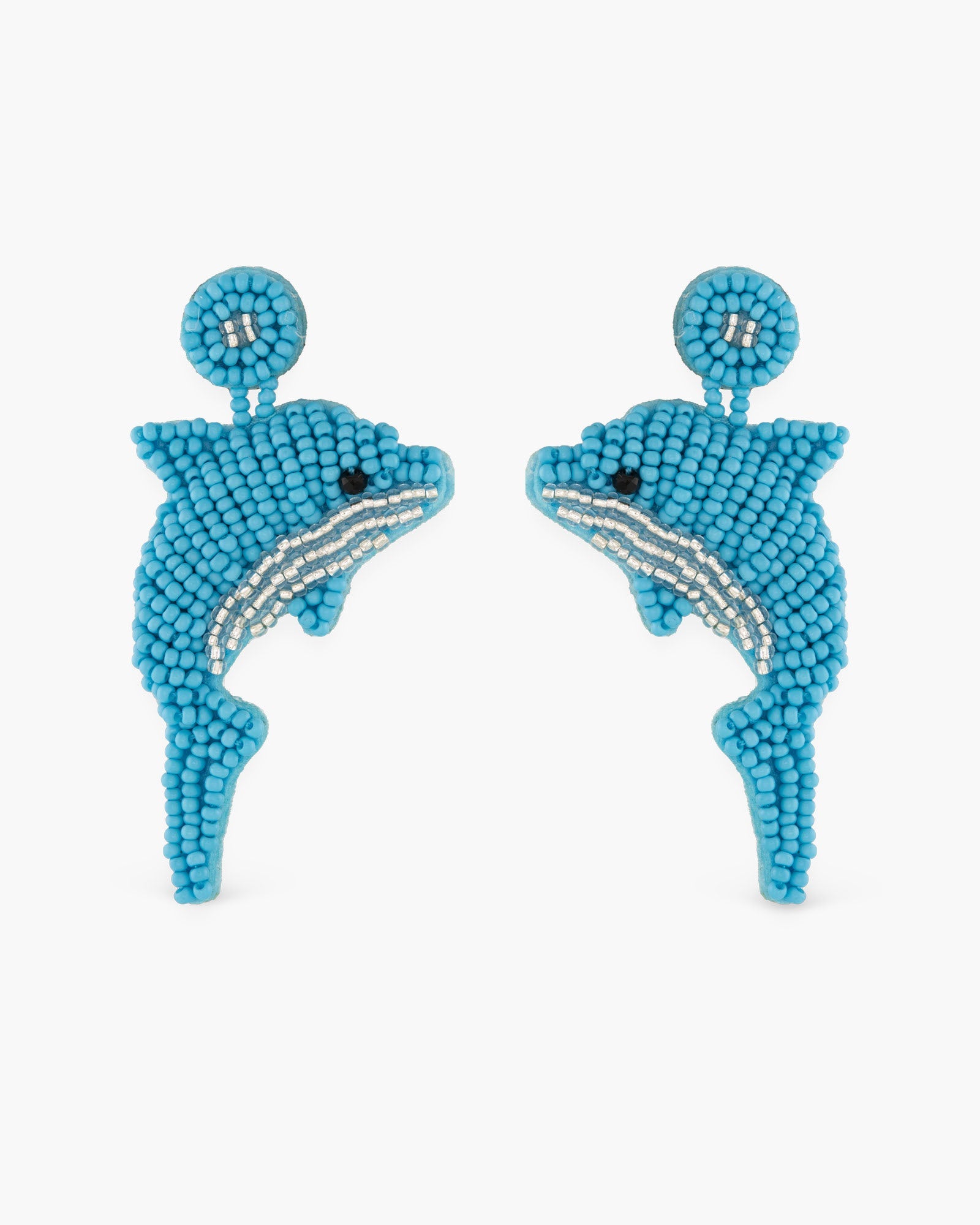 Beaded Dolphin Earrings