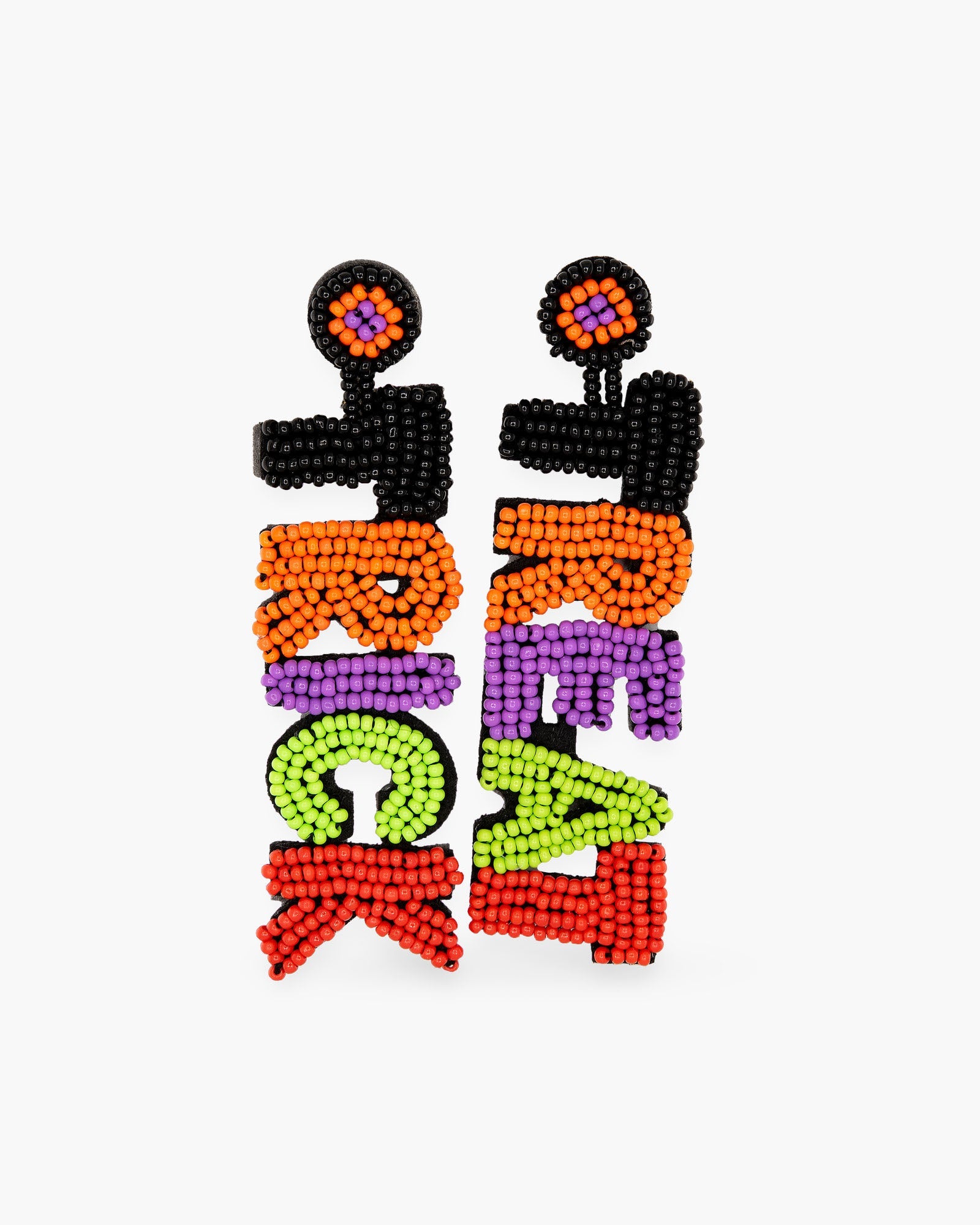 Beaded Halloween Earrings