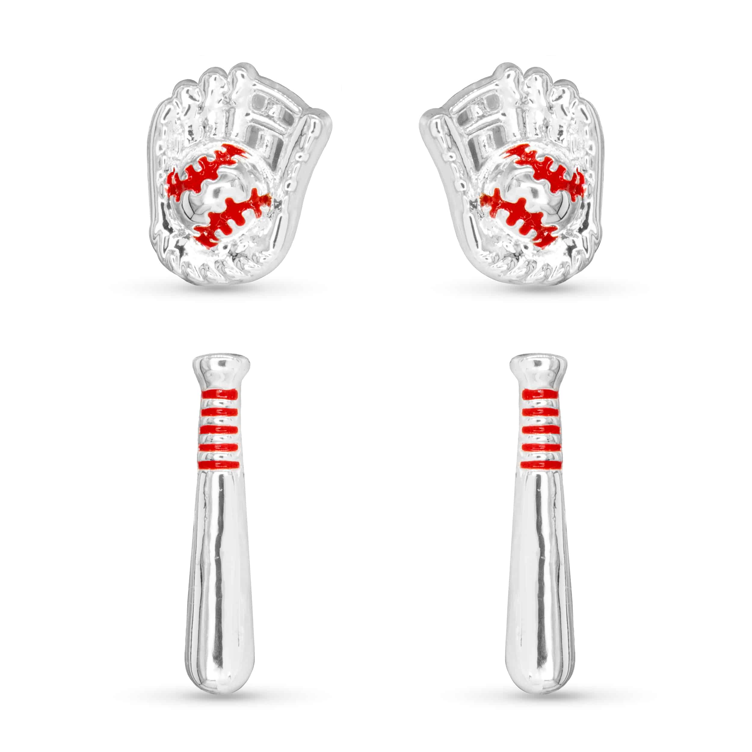 Sparking CZ Sports & Game Day Duo Earrings