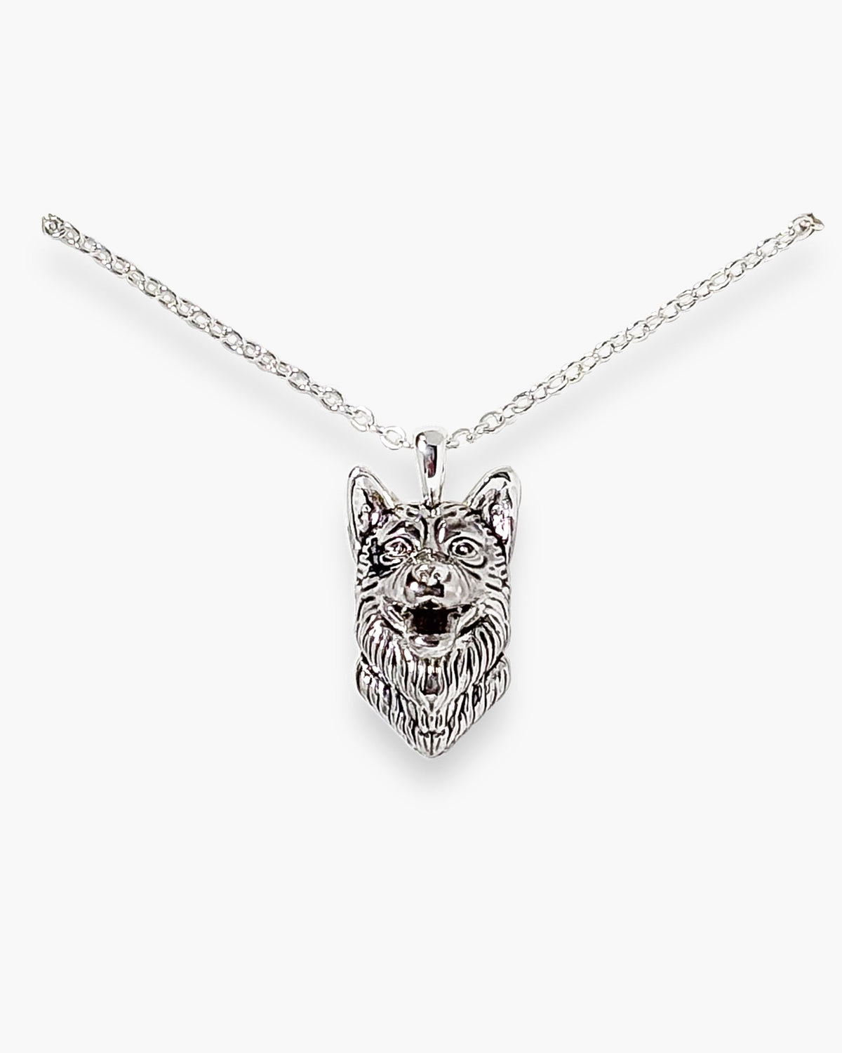 Silver Wolf Necklace