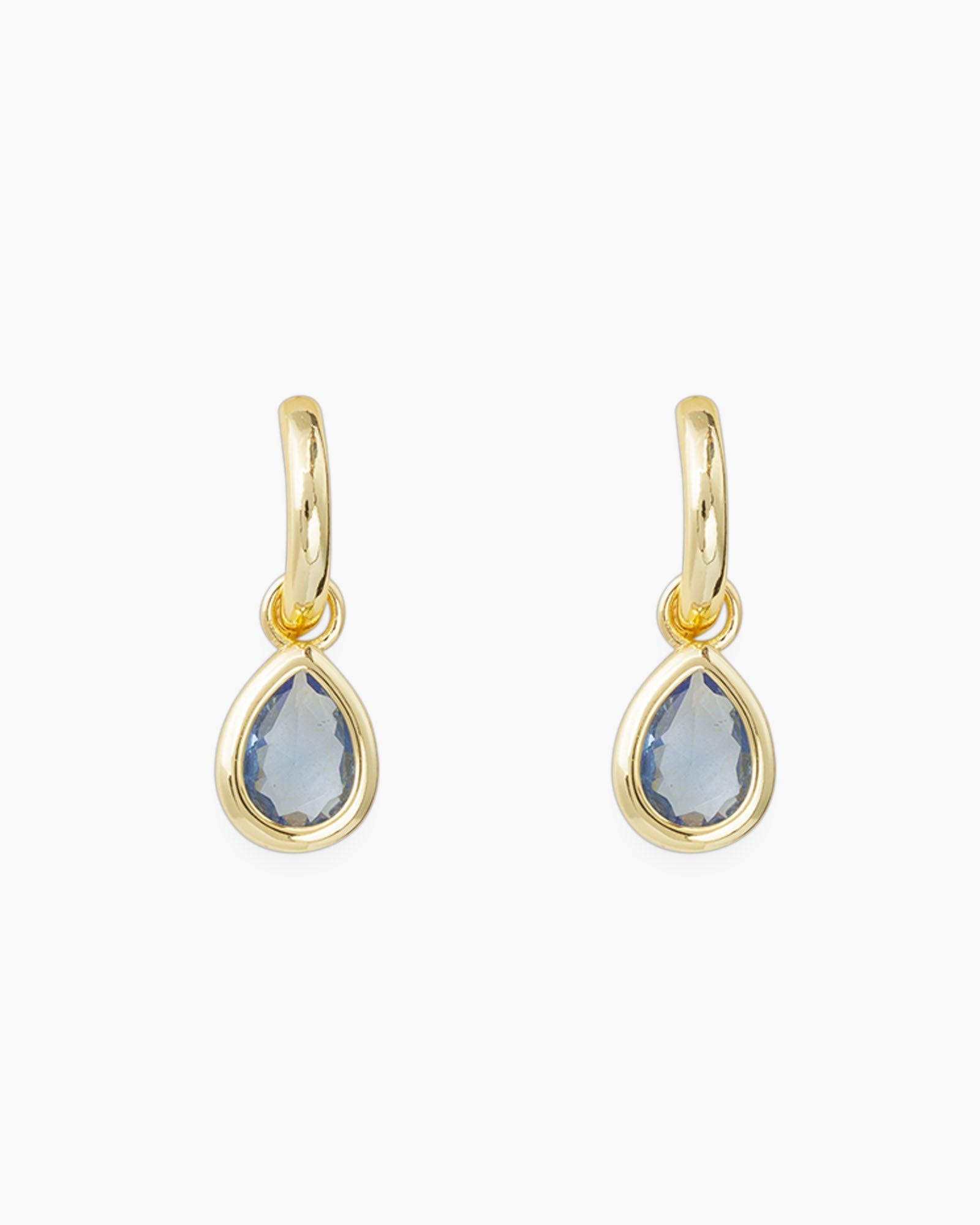Gold Crystal Teardrop Earrings