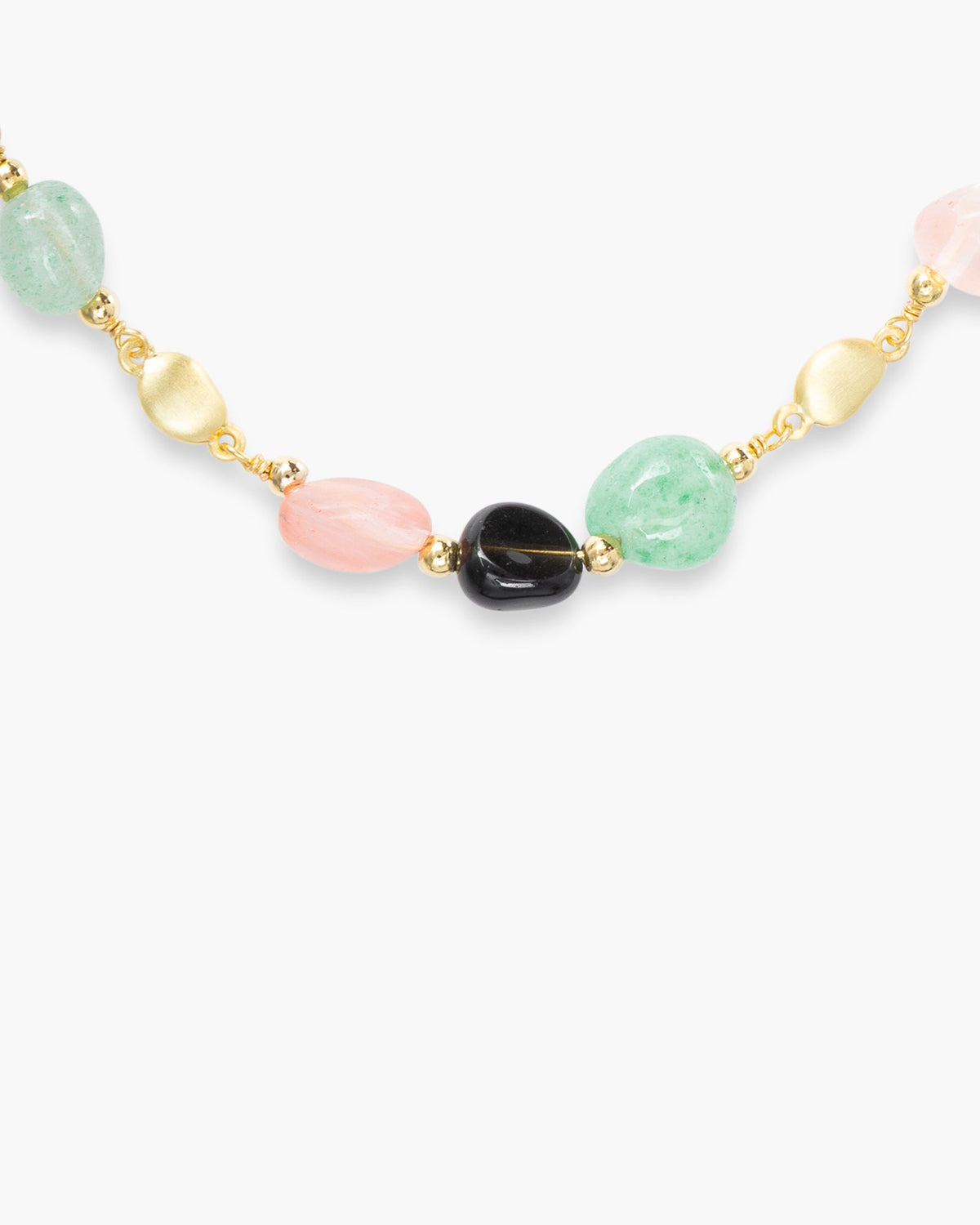 Gold Colored Bead Necklace