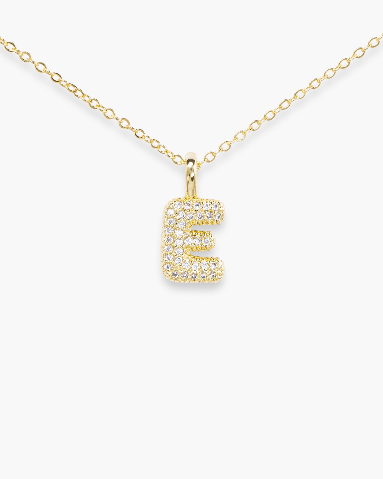 CZ Large Initial Necklace