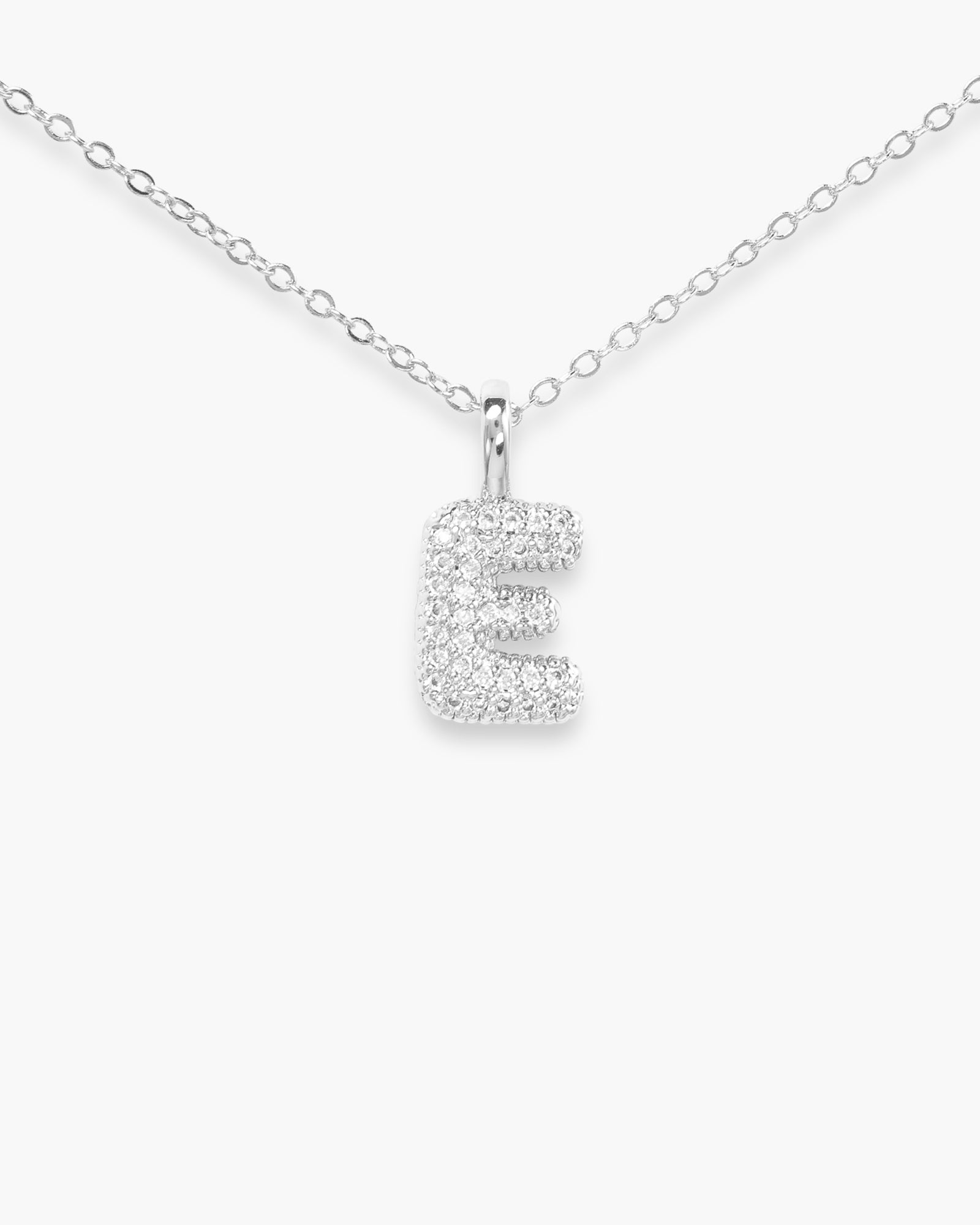 CZ Large Initial Necklace
