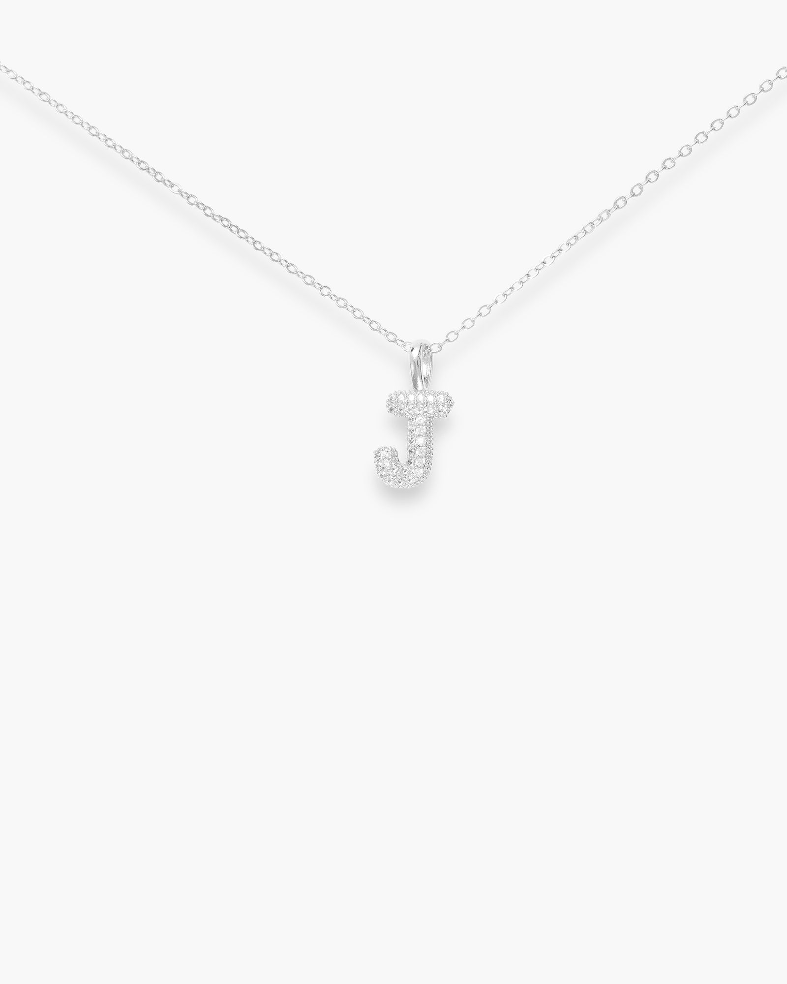 CZ Large Initial Necklace