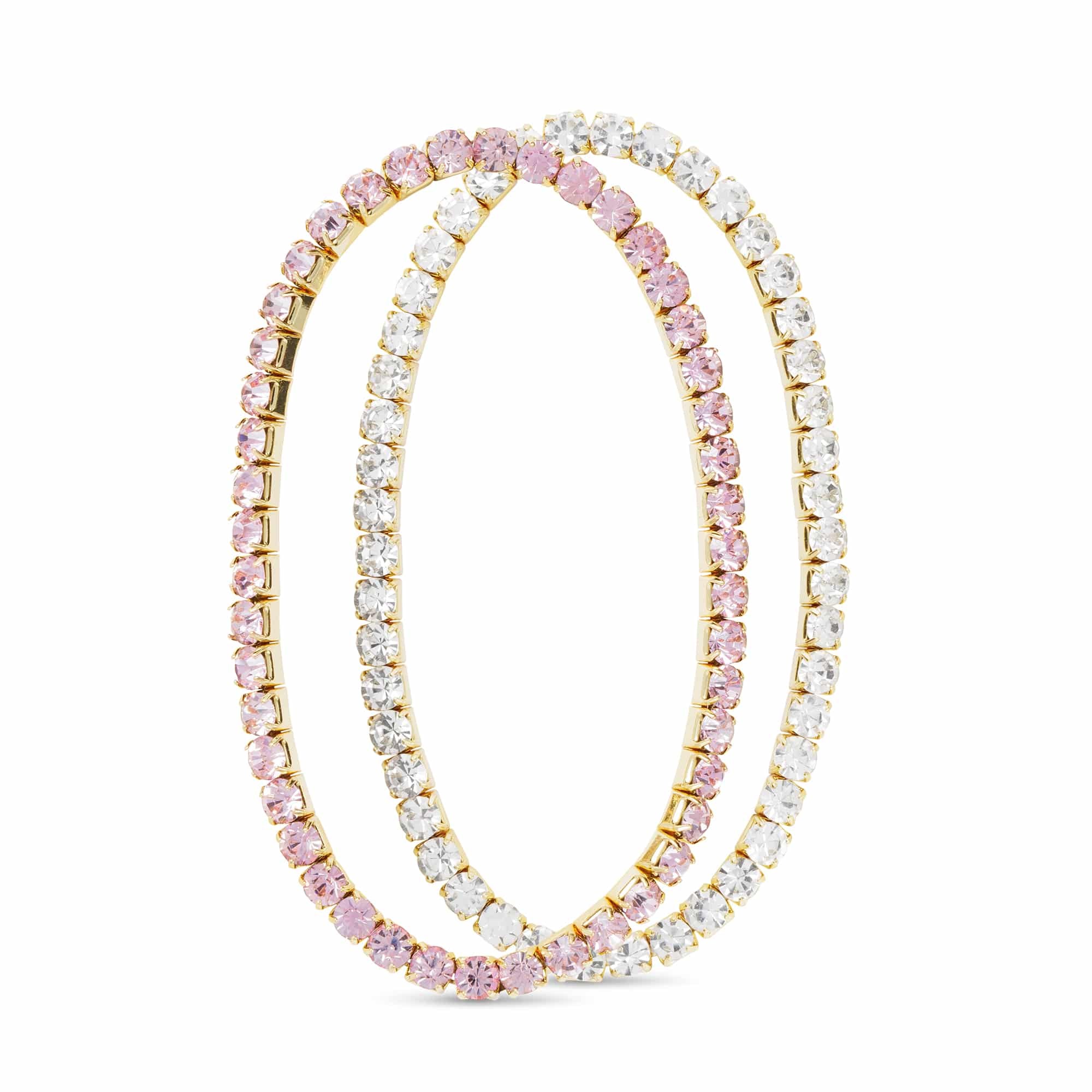 CZ Stretch Tennis Bracelet (Set of 2)