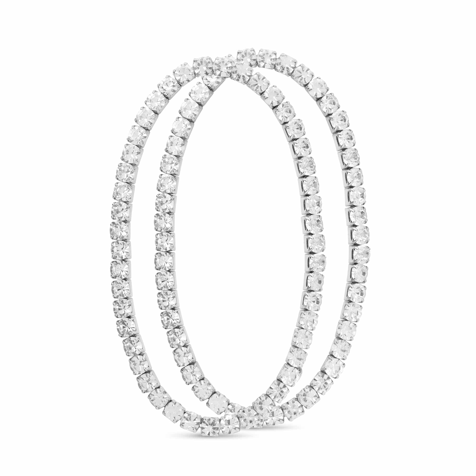 CZ Stretch Tennis Bracelet (Set of 2)