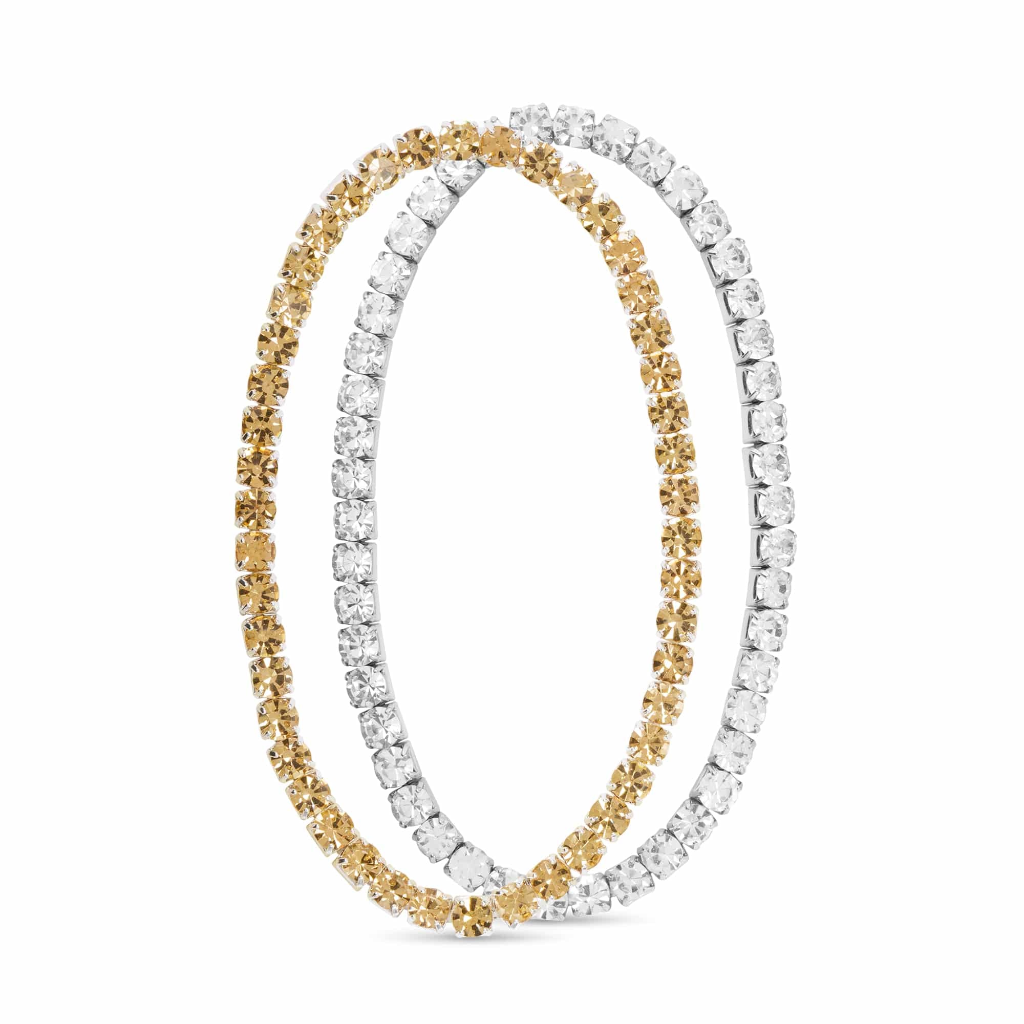 CZ Stretch Tennis Bracelet (Set of 2)