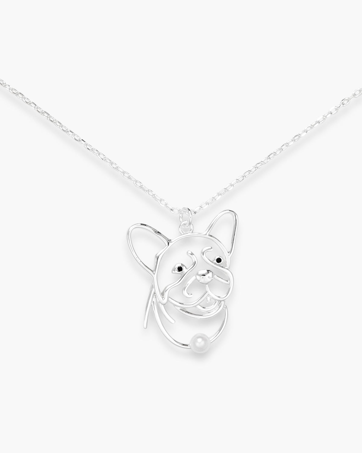 Silver Wire Pet Dog Necklace
