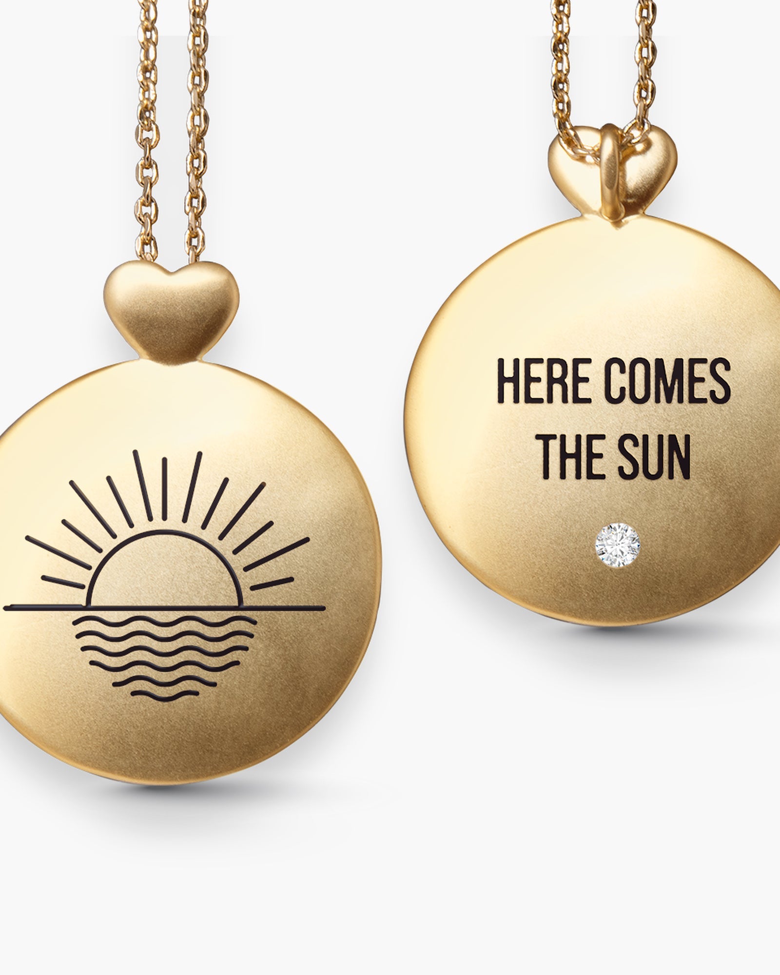 Sun - Here comes the Sun - Necklace - Gold