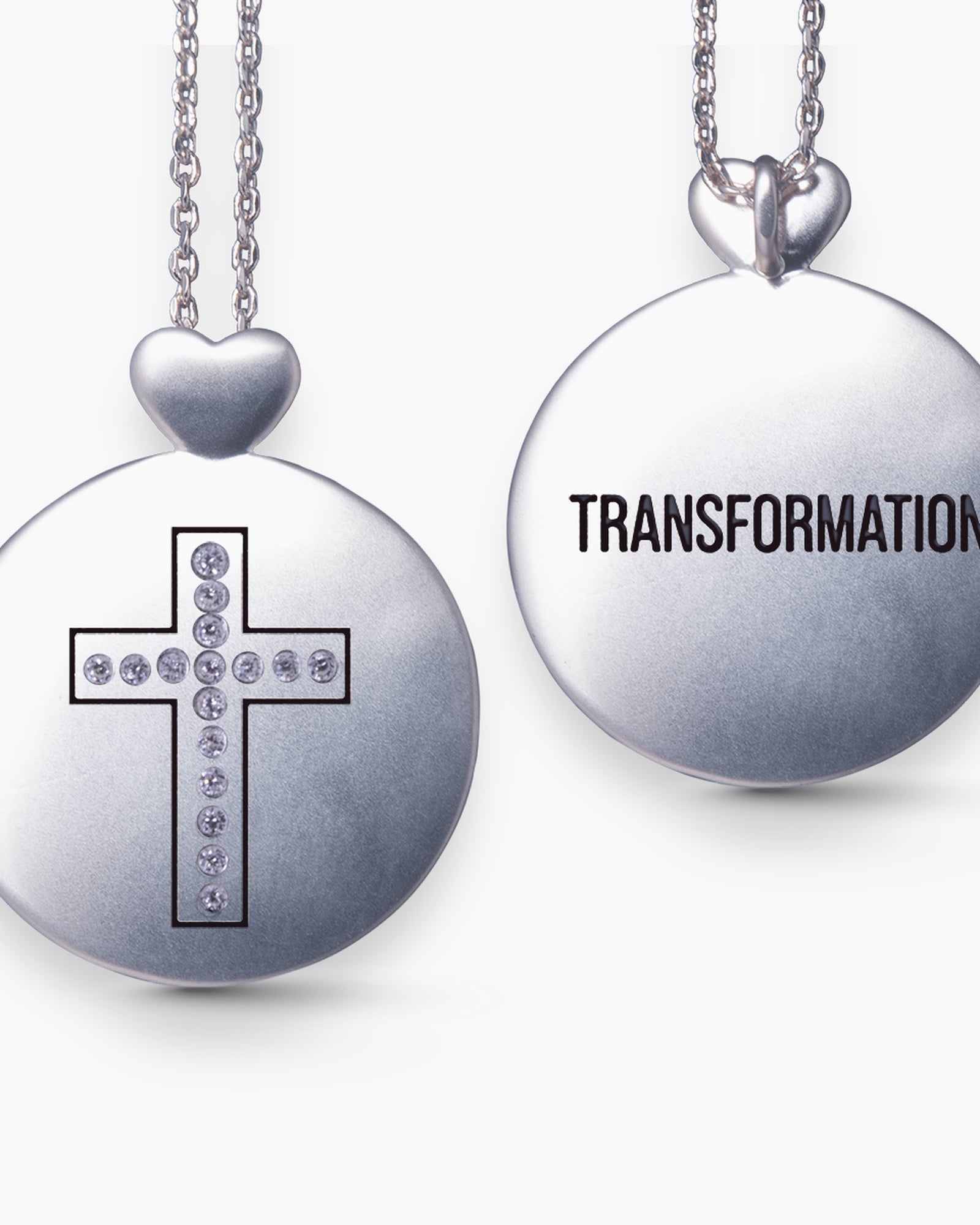 Cross -Transformation -Necklace - Silver