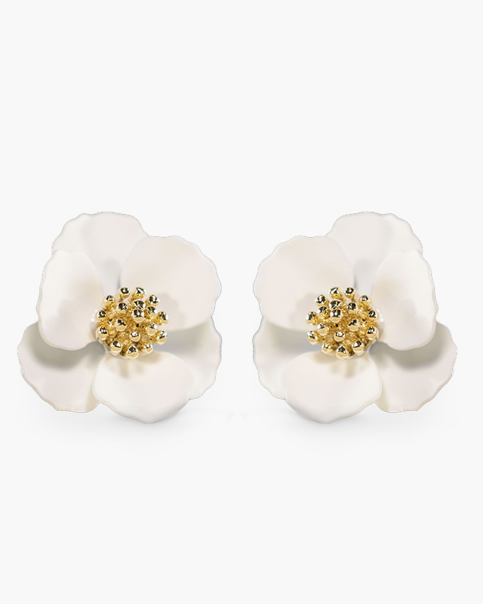 Small Flower Earring - Ivory
