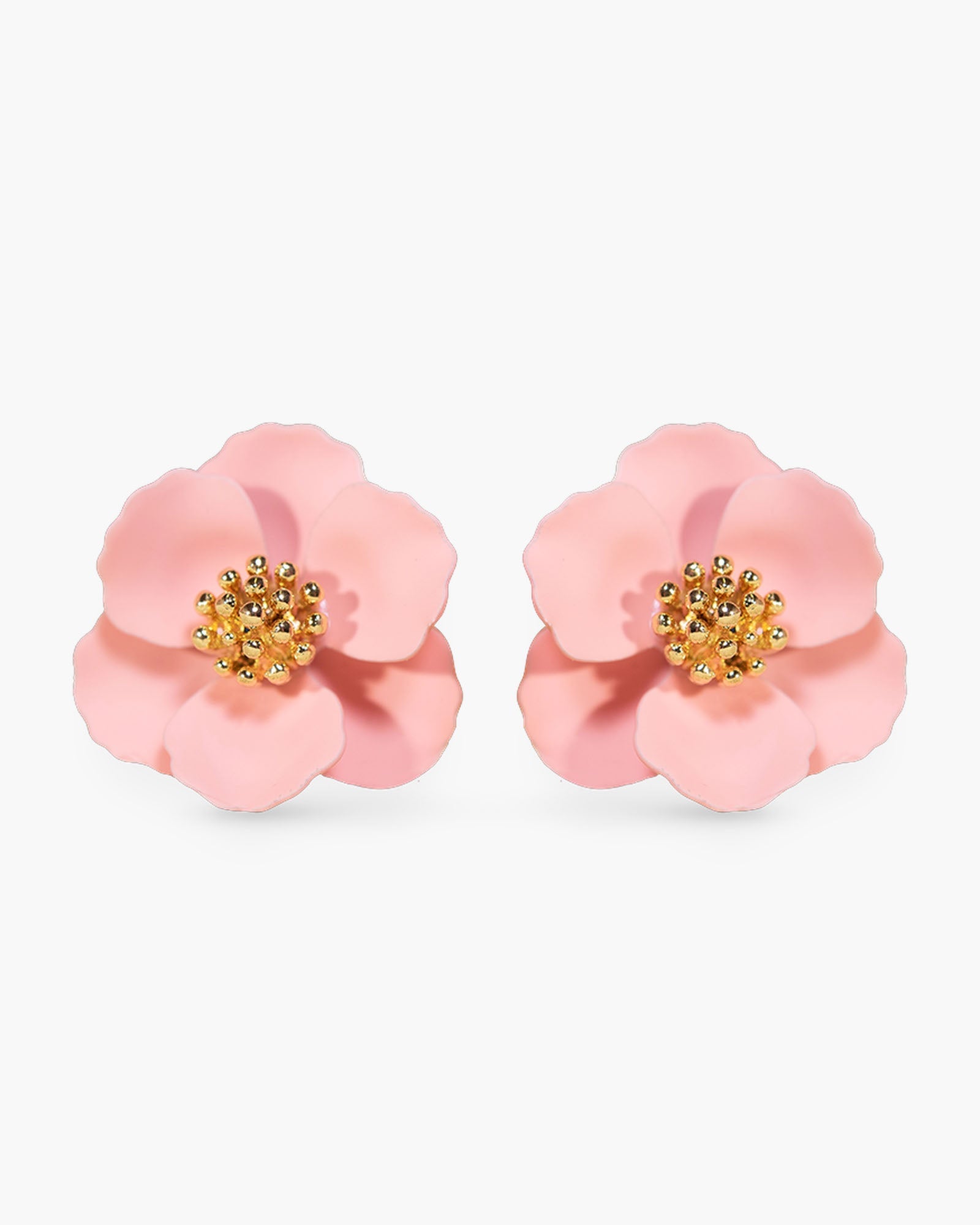 Small Flower Earring - Peach