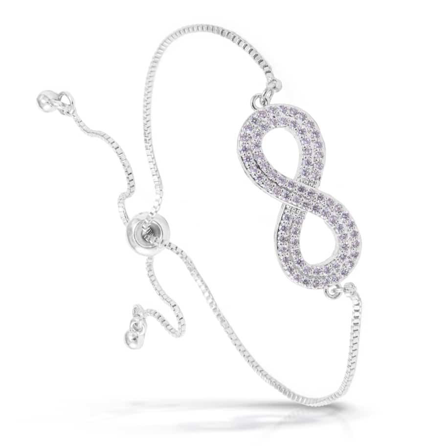 Infinity PullCord Bracelet - Silver
