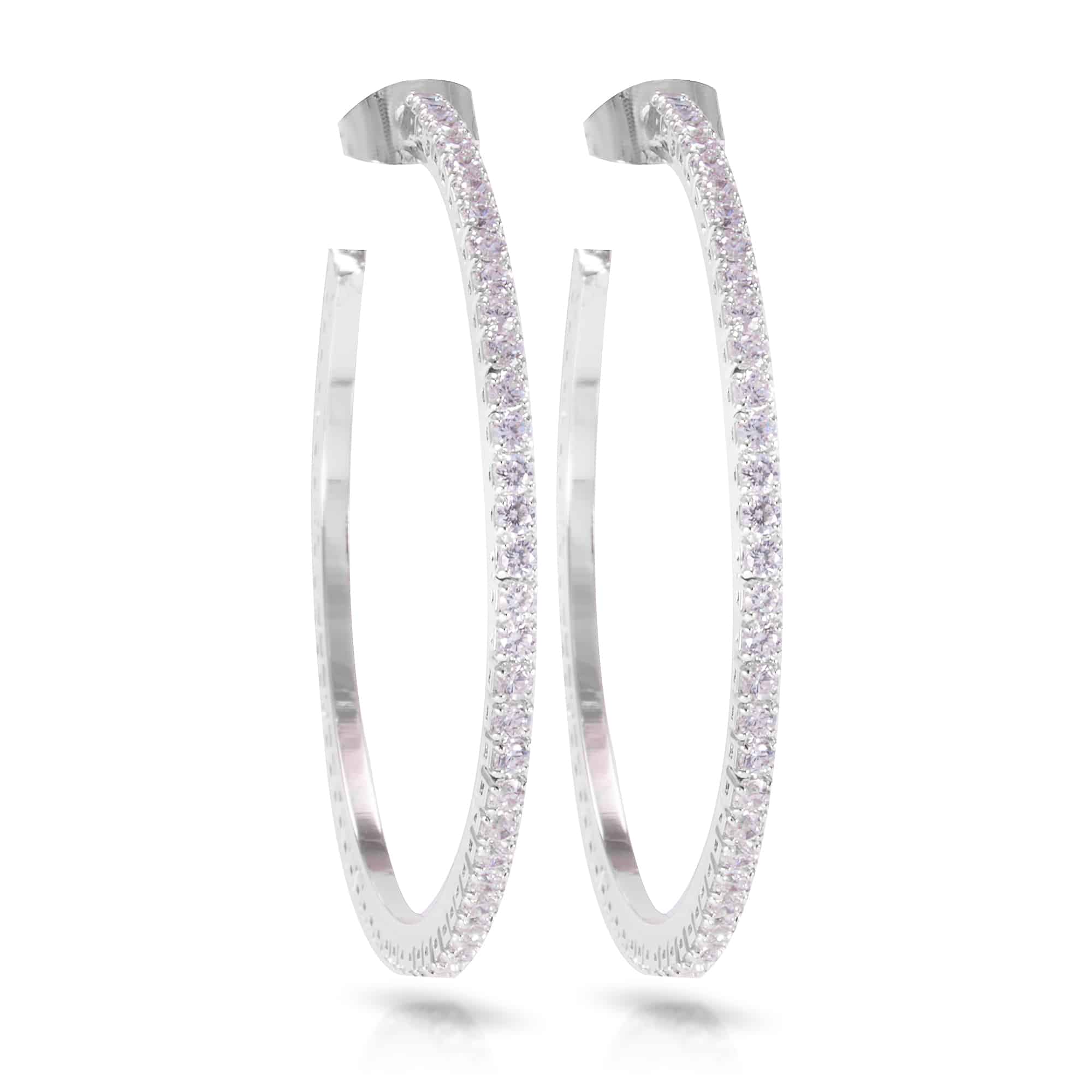Hoop Earring - Rhodium