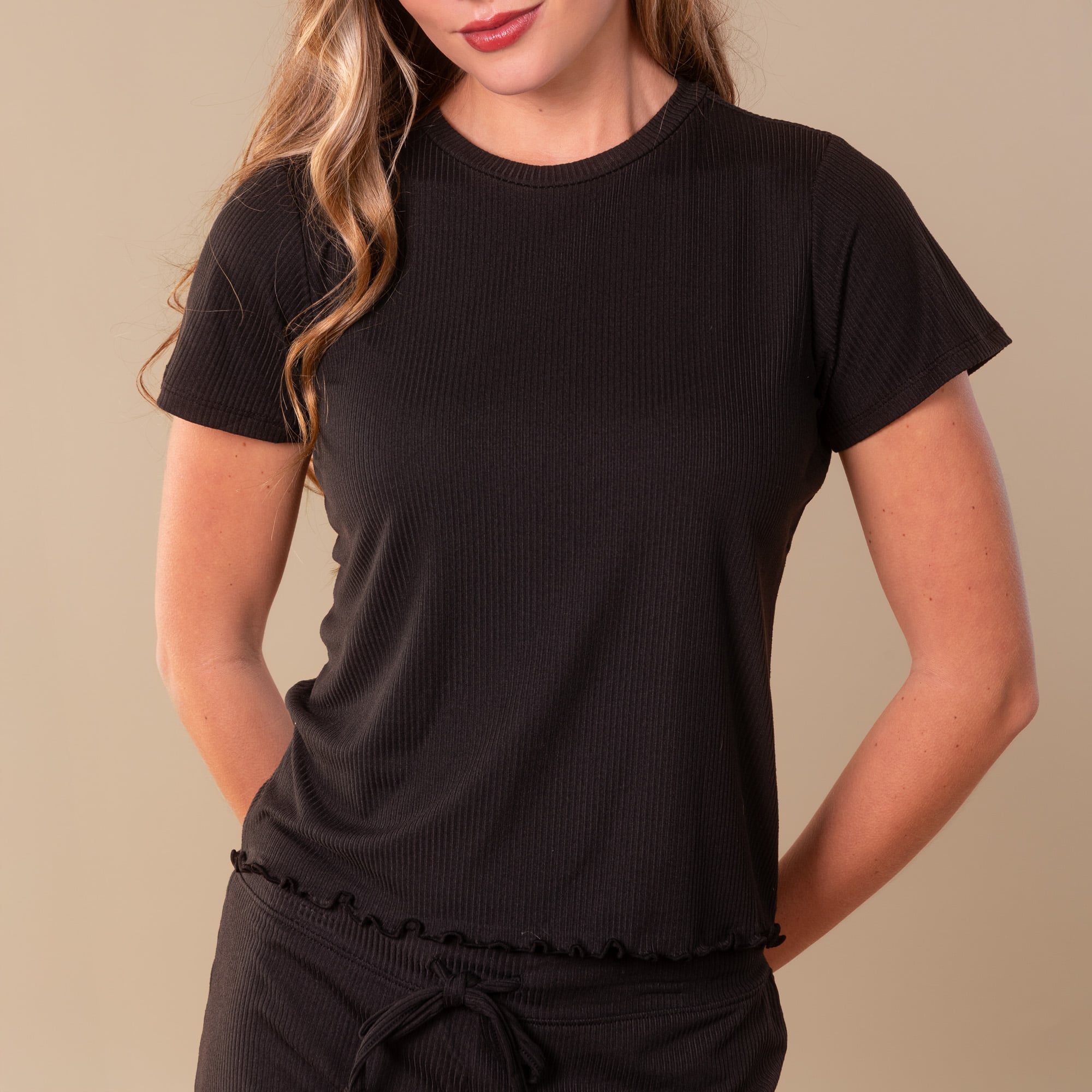Bliss Pajama Top | Soft Rib-Knit PJ Shirt