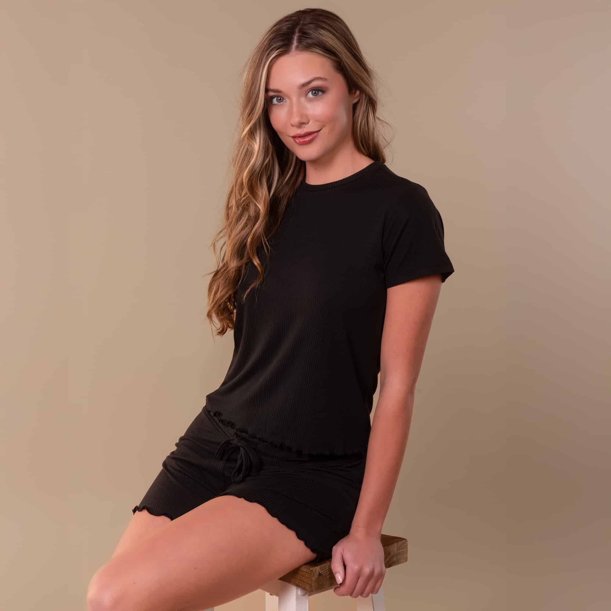 Bliss Pajama Shorts | Soft Rib-Knit PJ Bottoms