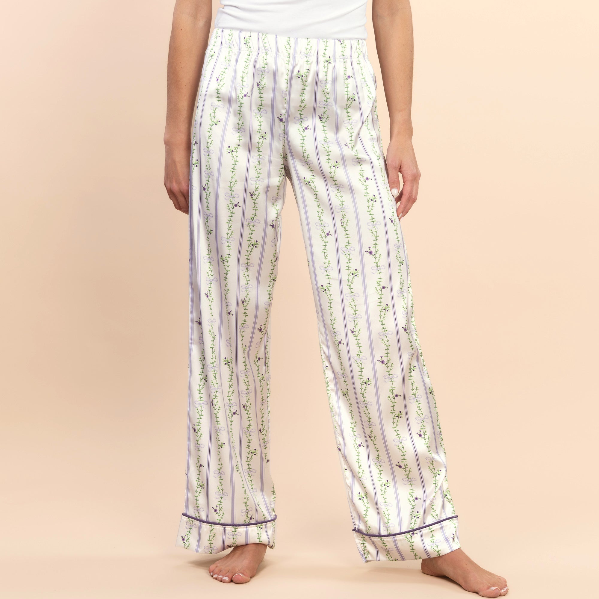 Blooming Stripes Pajama Pants