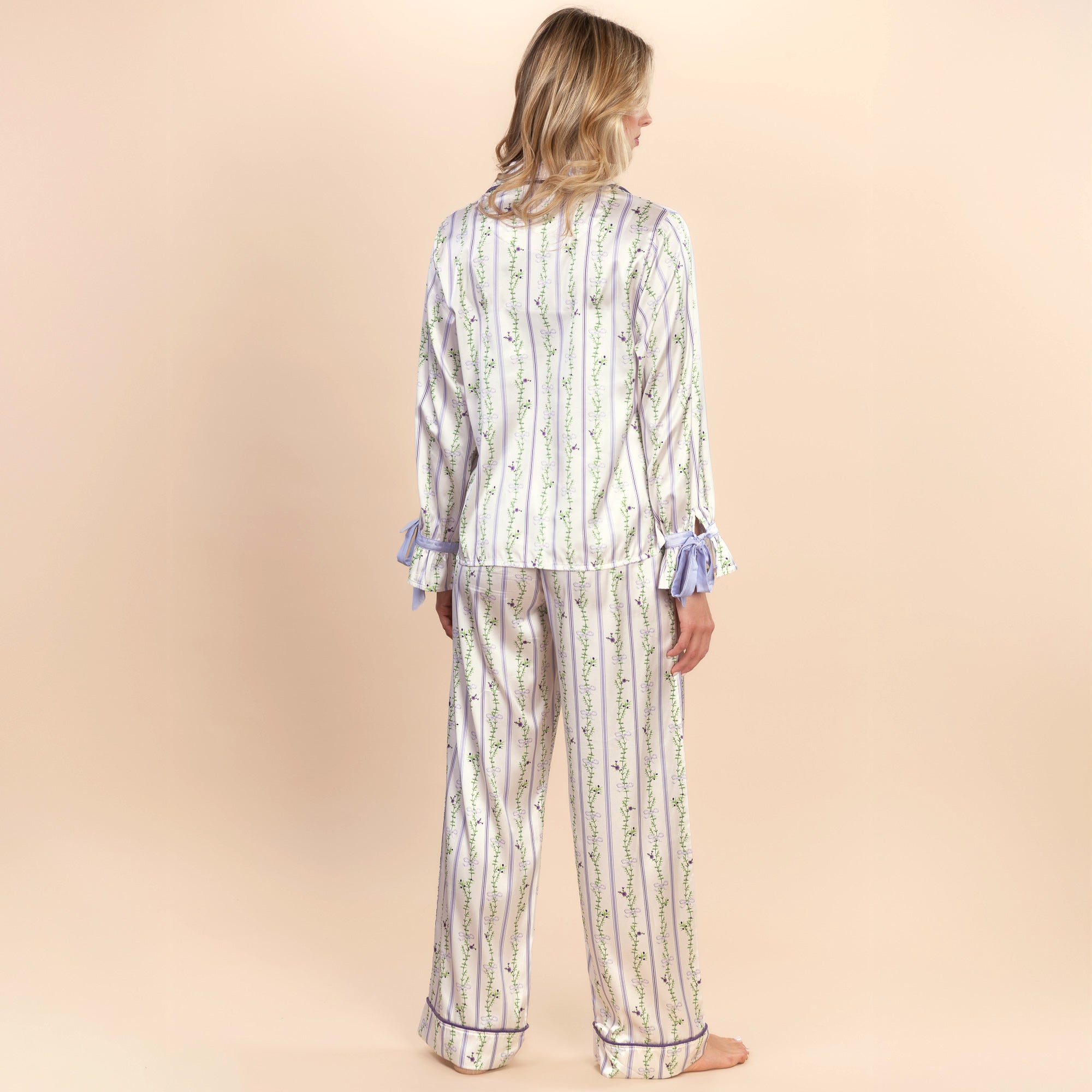 Blooming Stripes Pajama Pants