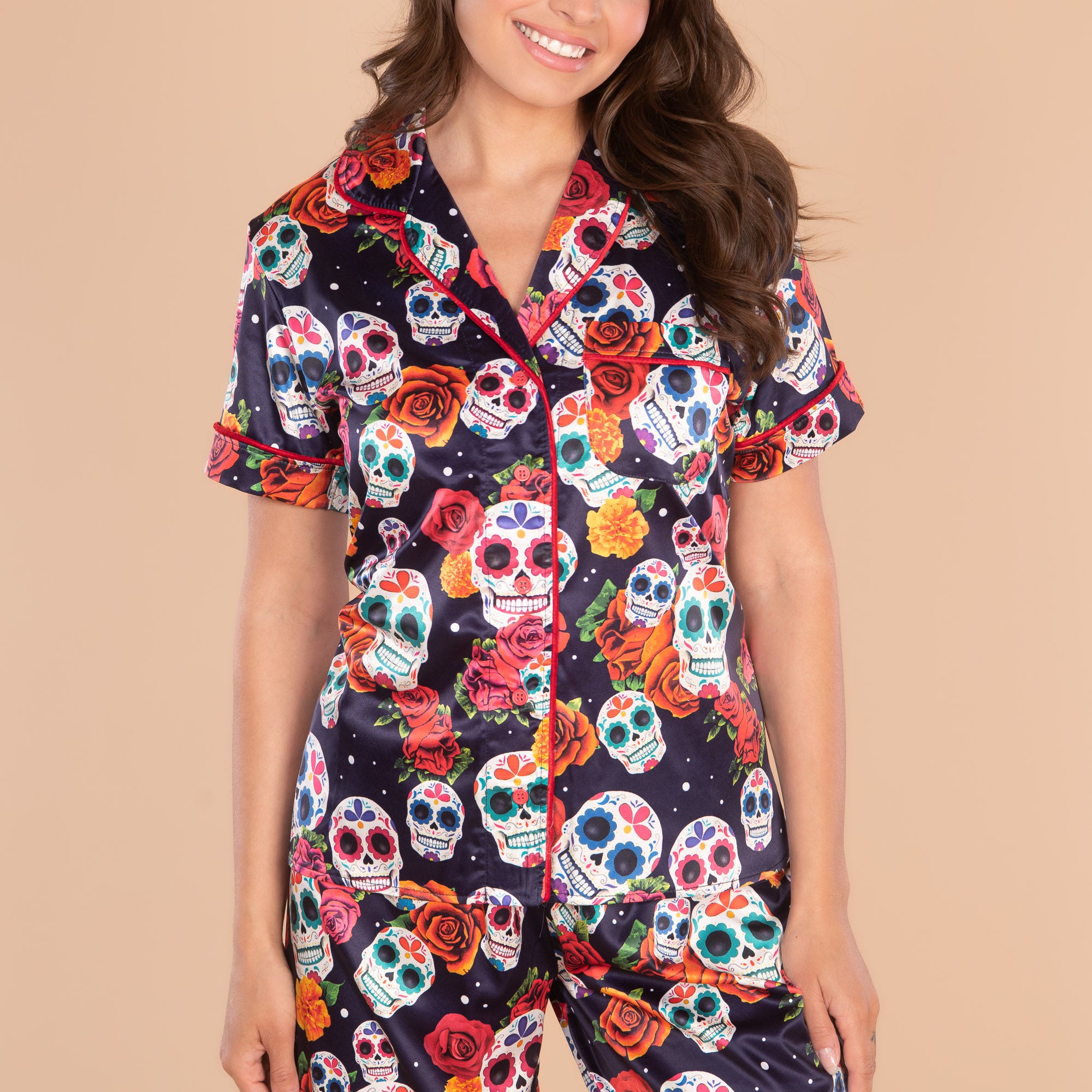 Dia De Los Muertos Pajama Top
