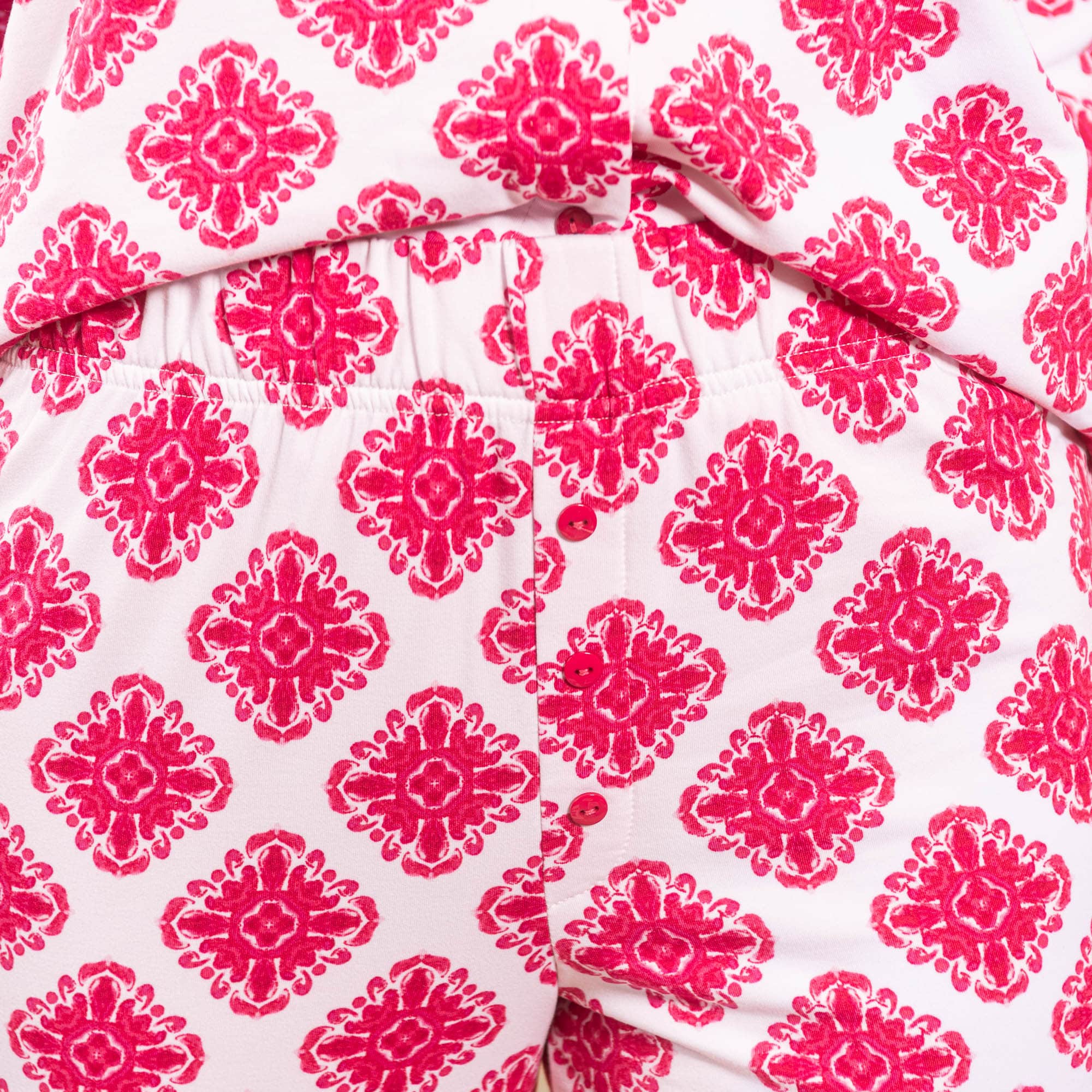 Fresco Floral Pajama Pants | Red Cloud Plush PJ Bottoms