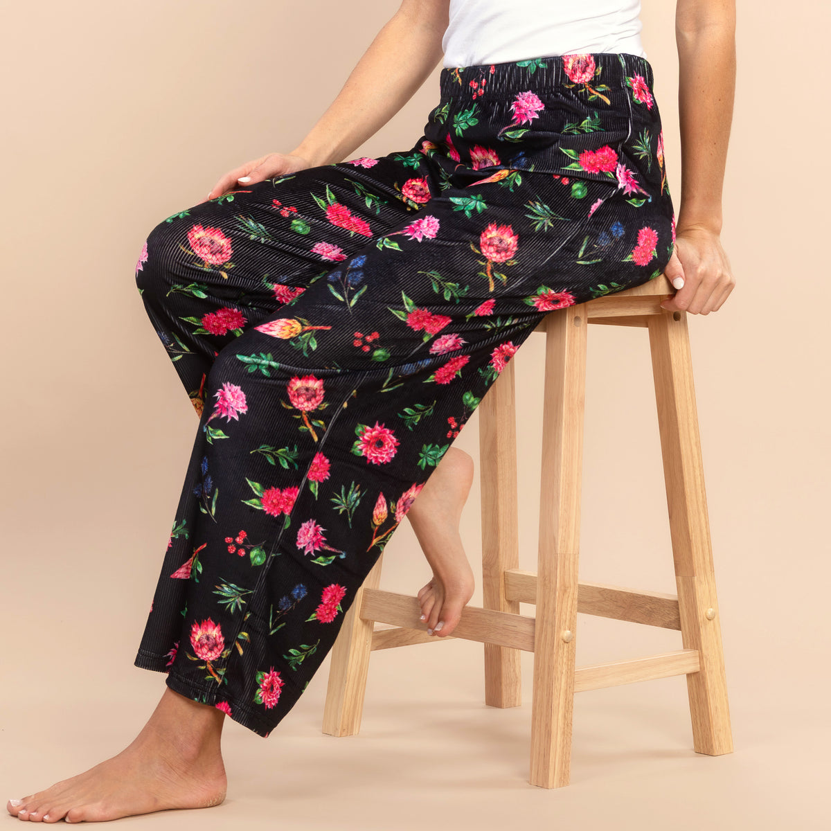 Frosty Florals Pajama Pants