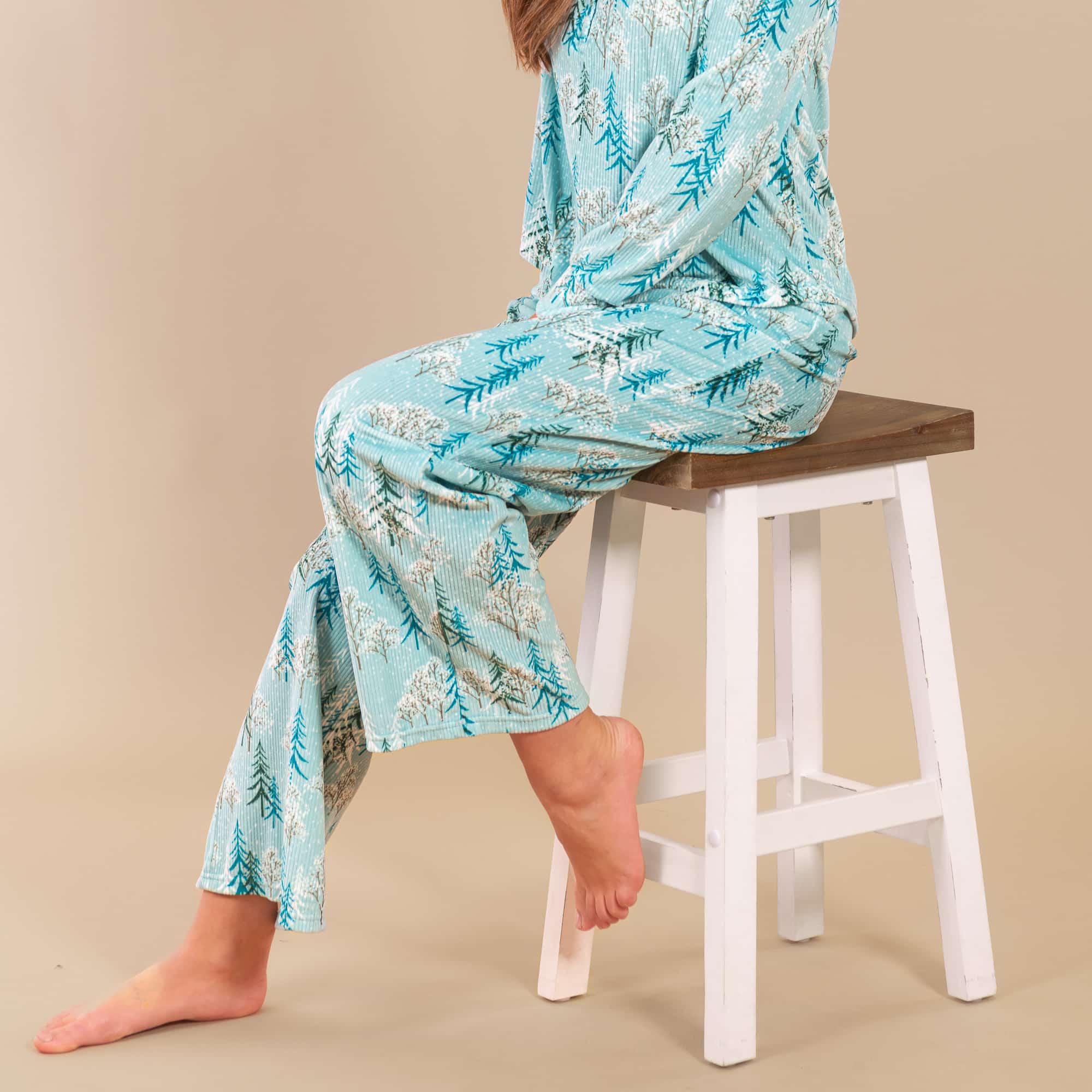 Frosted Trees Pajama Pants | Cozy Winter PJ Bottoms