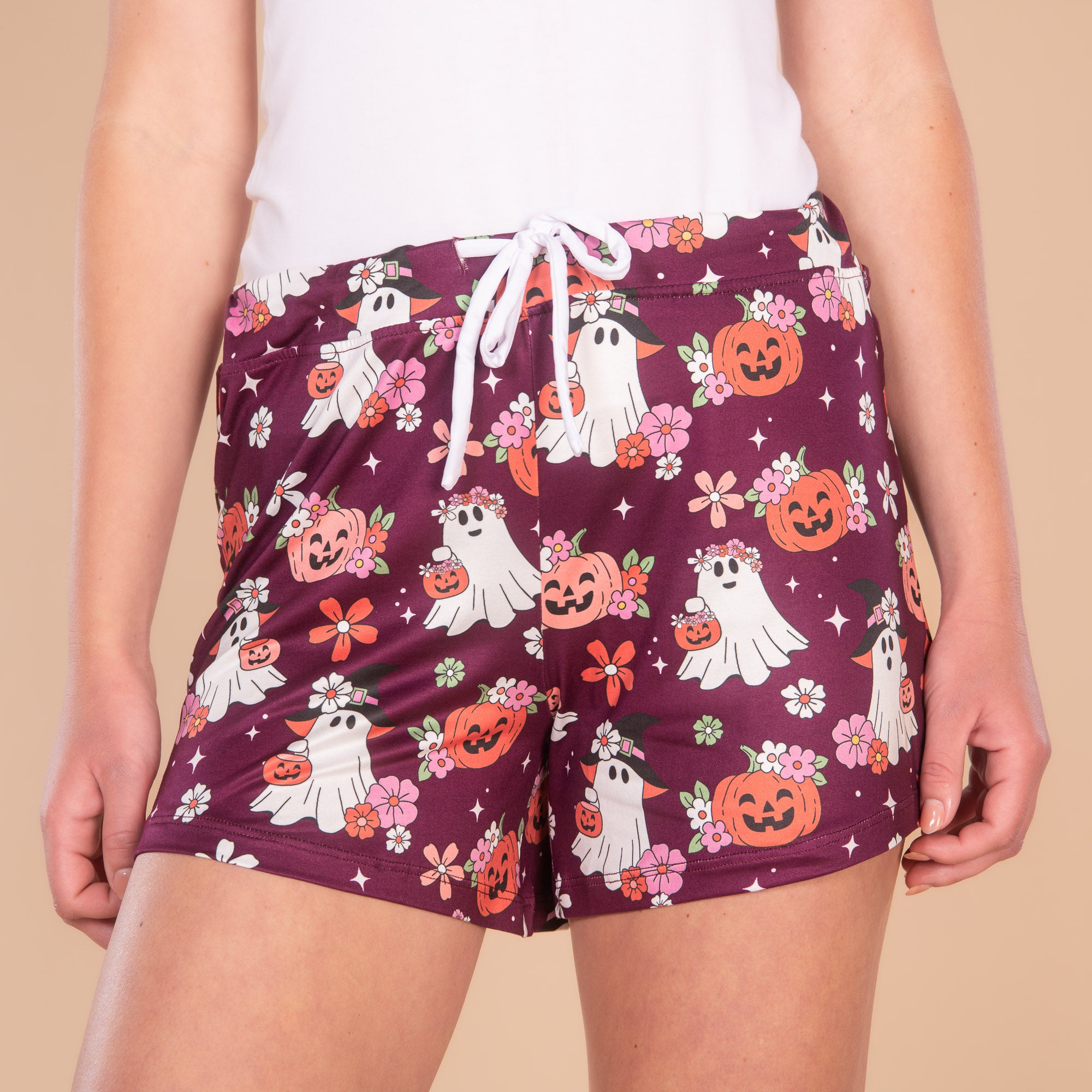 Groovy Ghosts Pajama Shorts