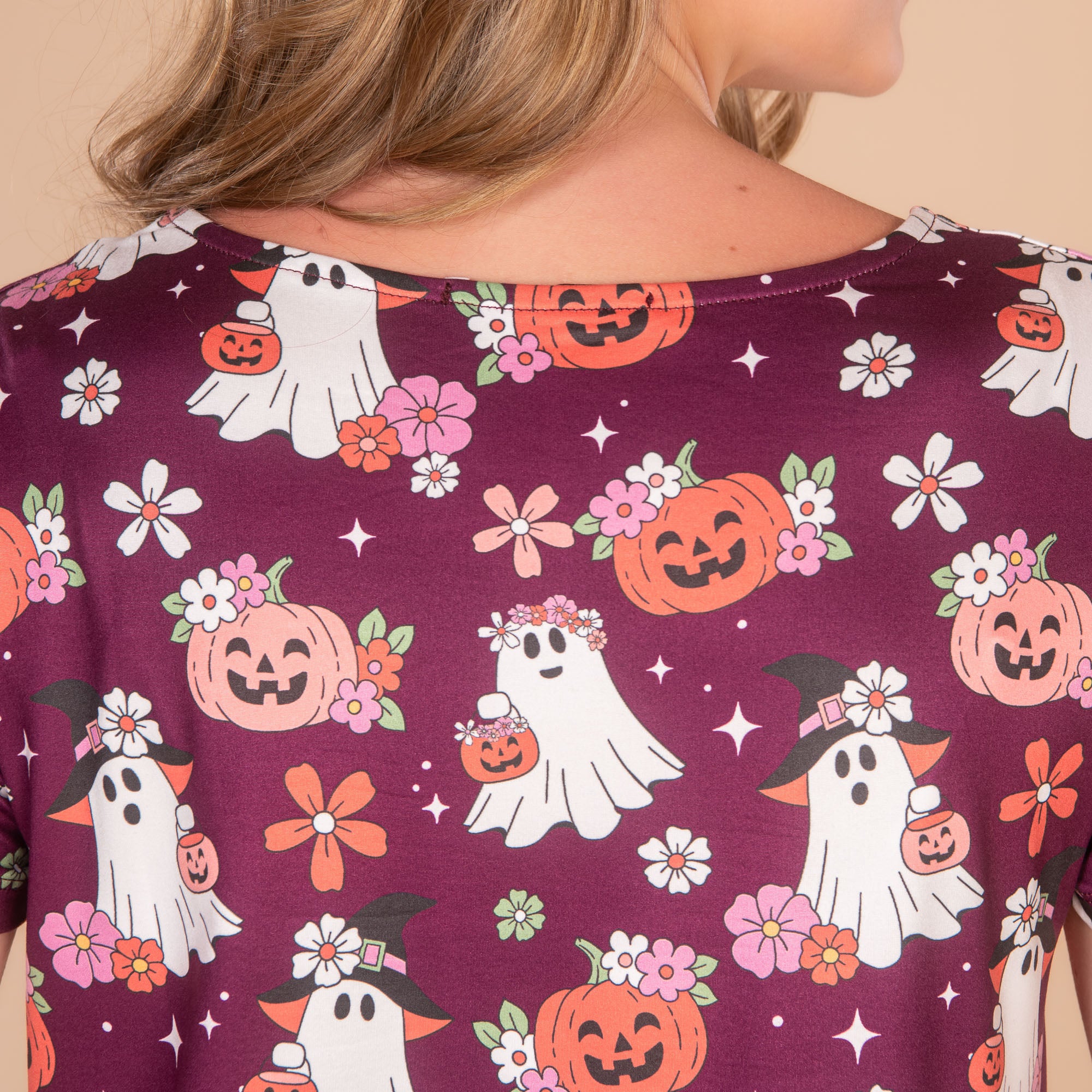 Groovy Ghosts Pajama Top