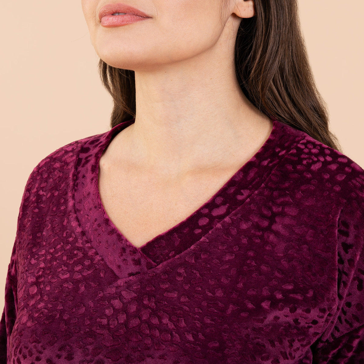 Leopard Luxe Lounge Pajama Top