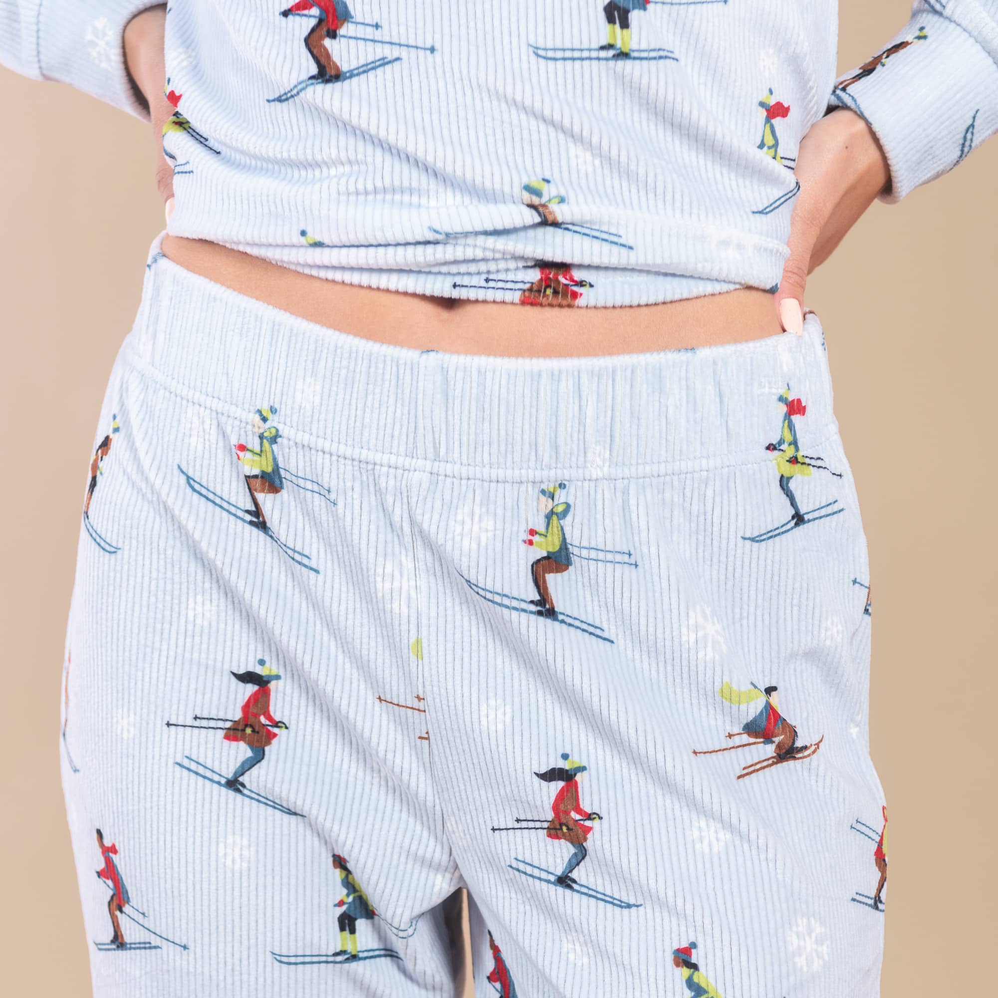 It's Snow Time Ski Pajama Pants | Snowy Winter PJ Bottoms