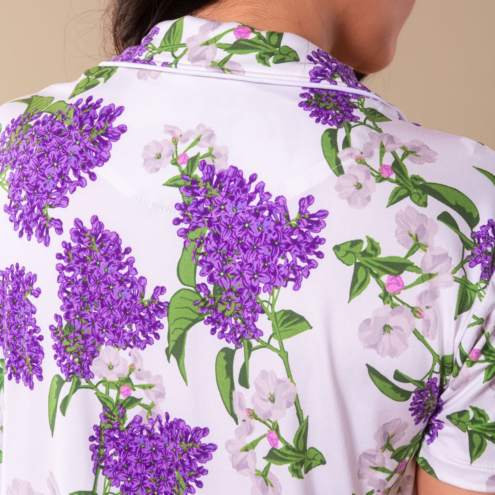 Spring Blooms Pajama Top | Purple Floral PJs For Women