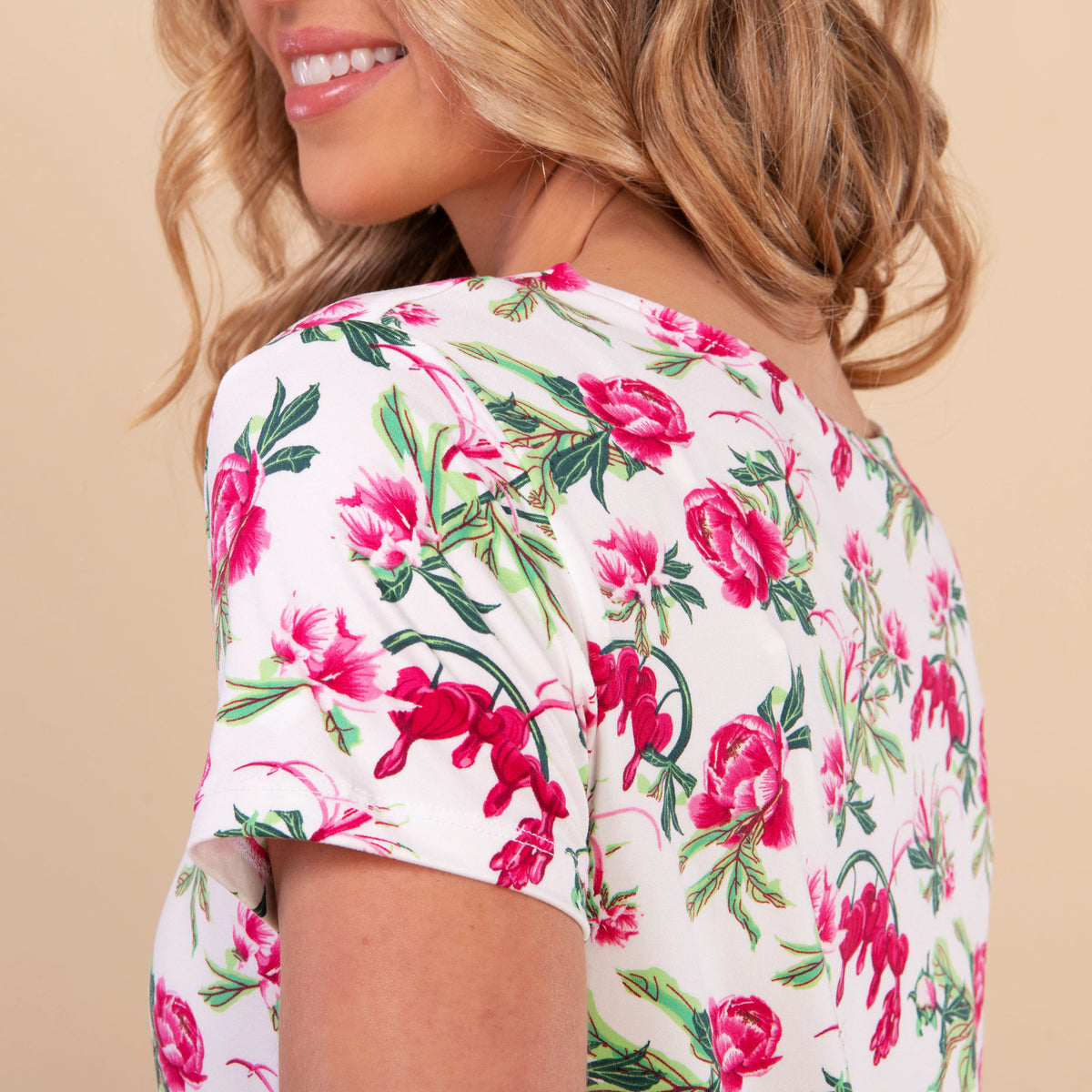 Sweetheart Blooms Pajama Top