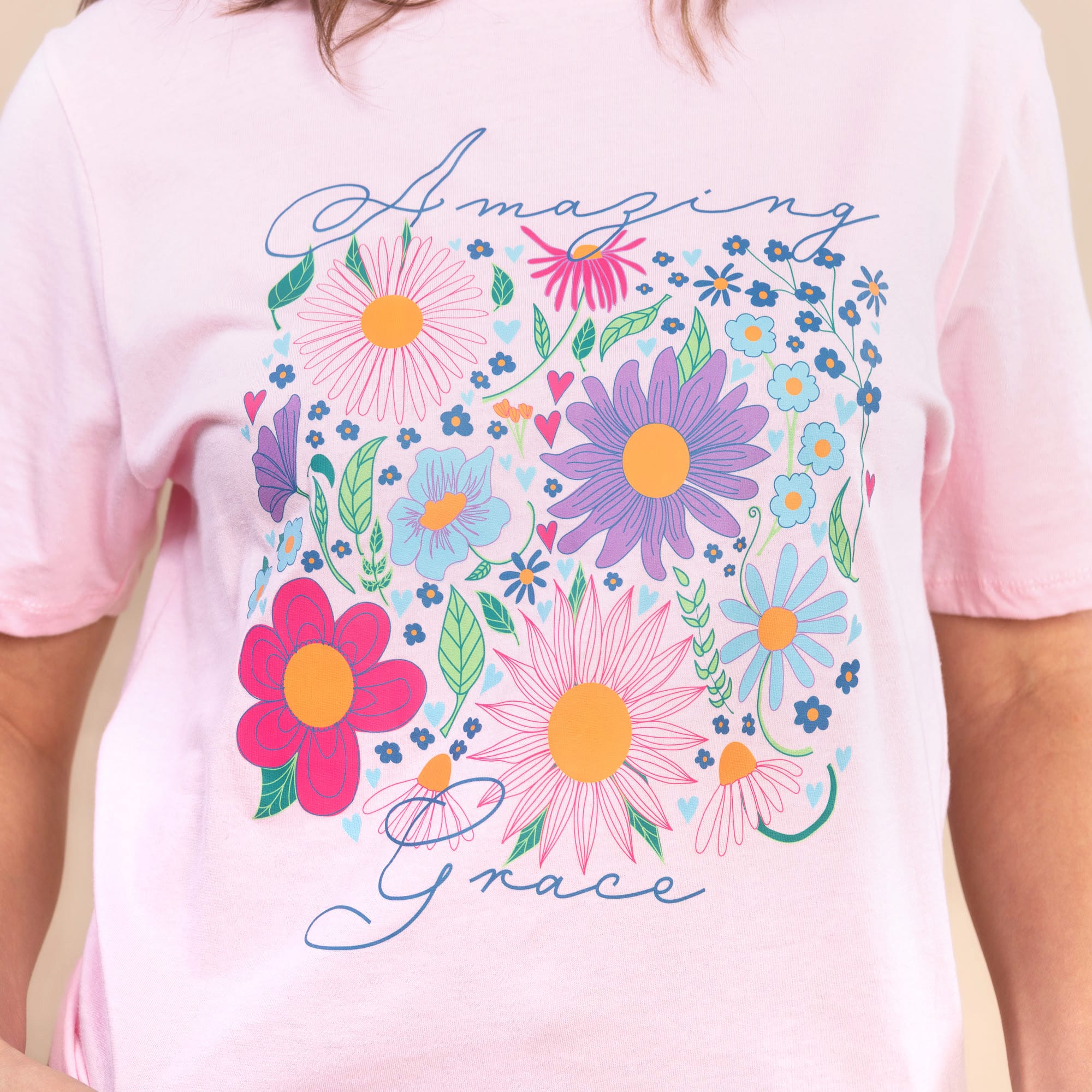Amazing Grace | Women's Pink Short-Sleeve Everyday Tee