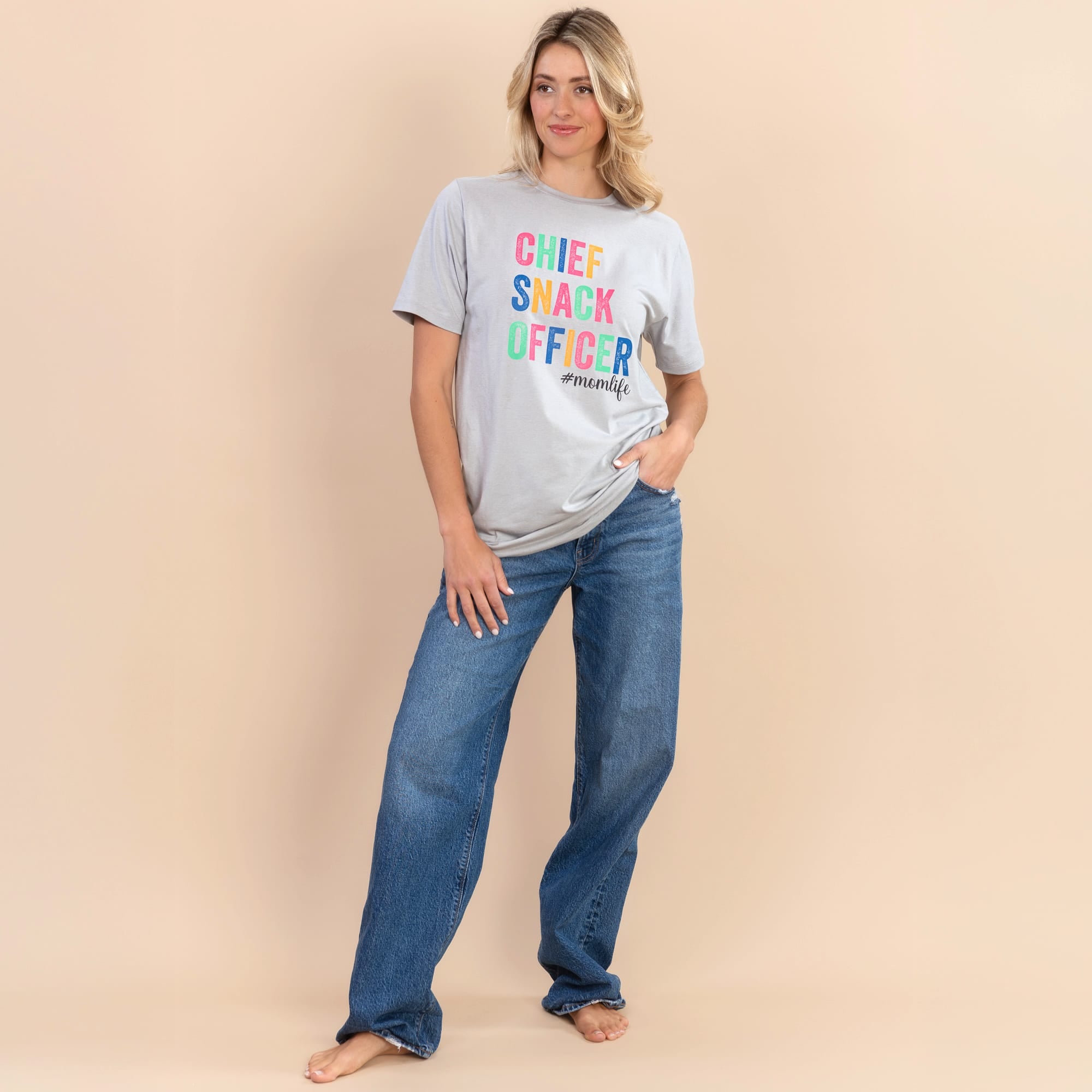 Chief Snack Officer | Women's Grey Mother's Day Tee