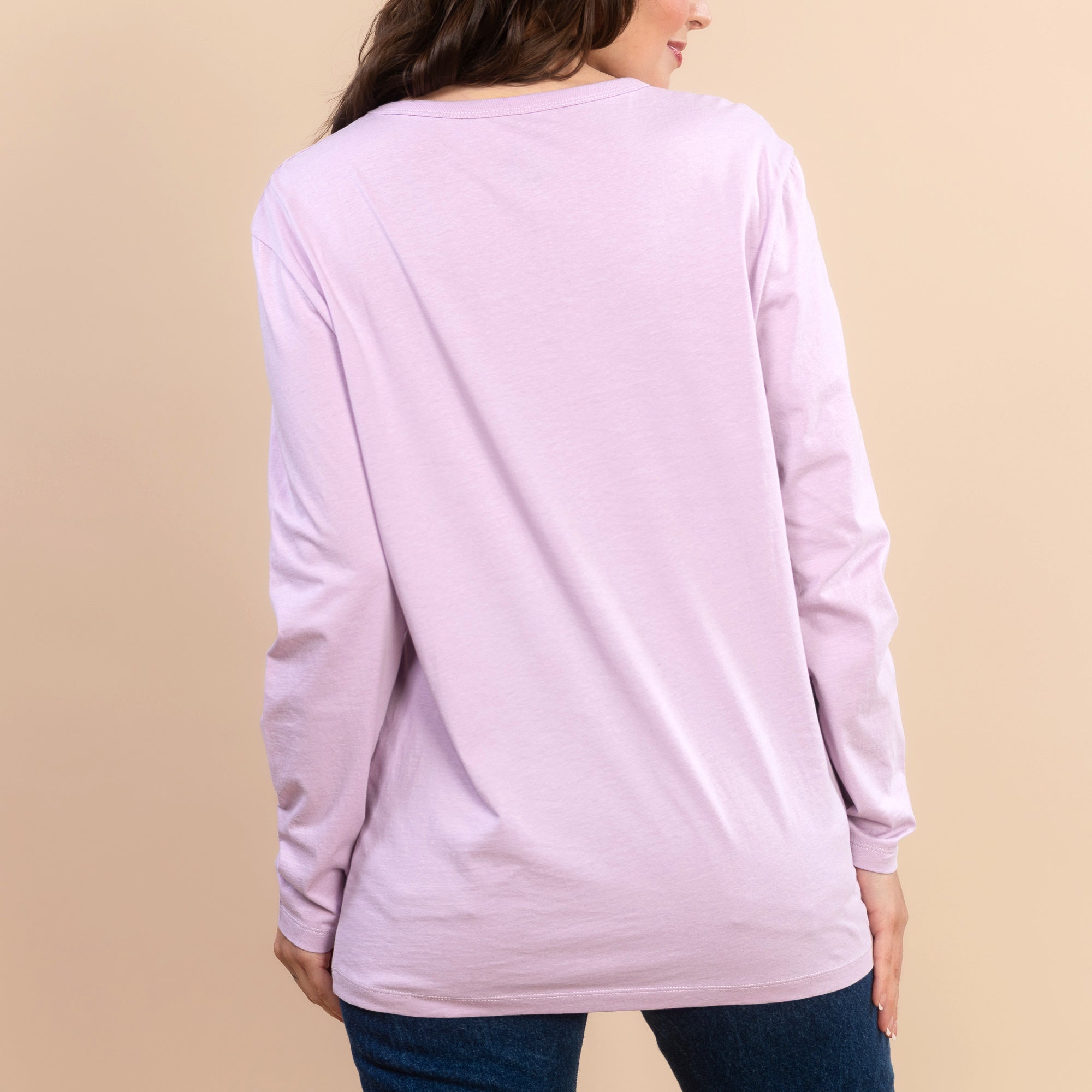 Hey Boo | Women's Purple Long-Sleeve Halloween Tee