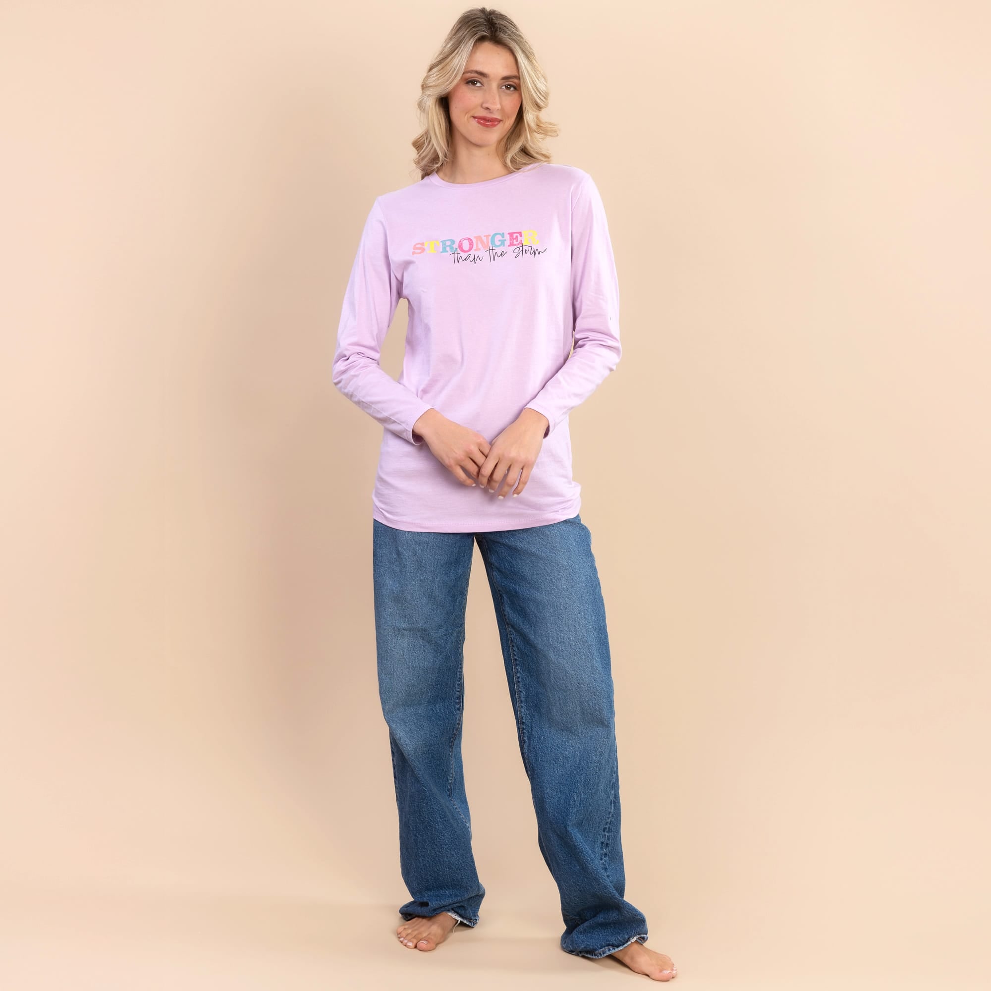 Stronger Than The Storm | Women's Purple Everyday Tee